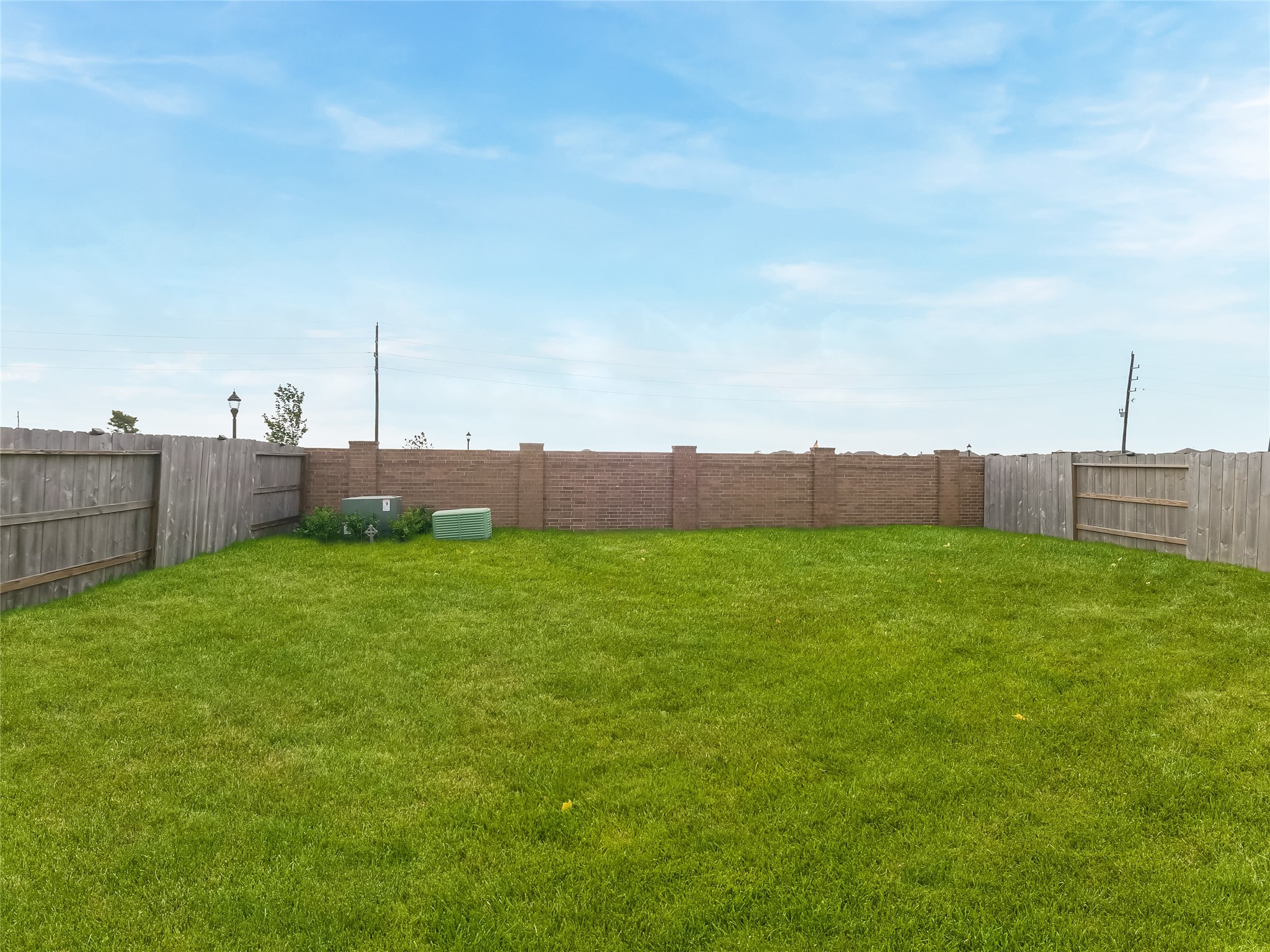 Fully Fenced backyard