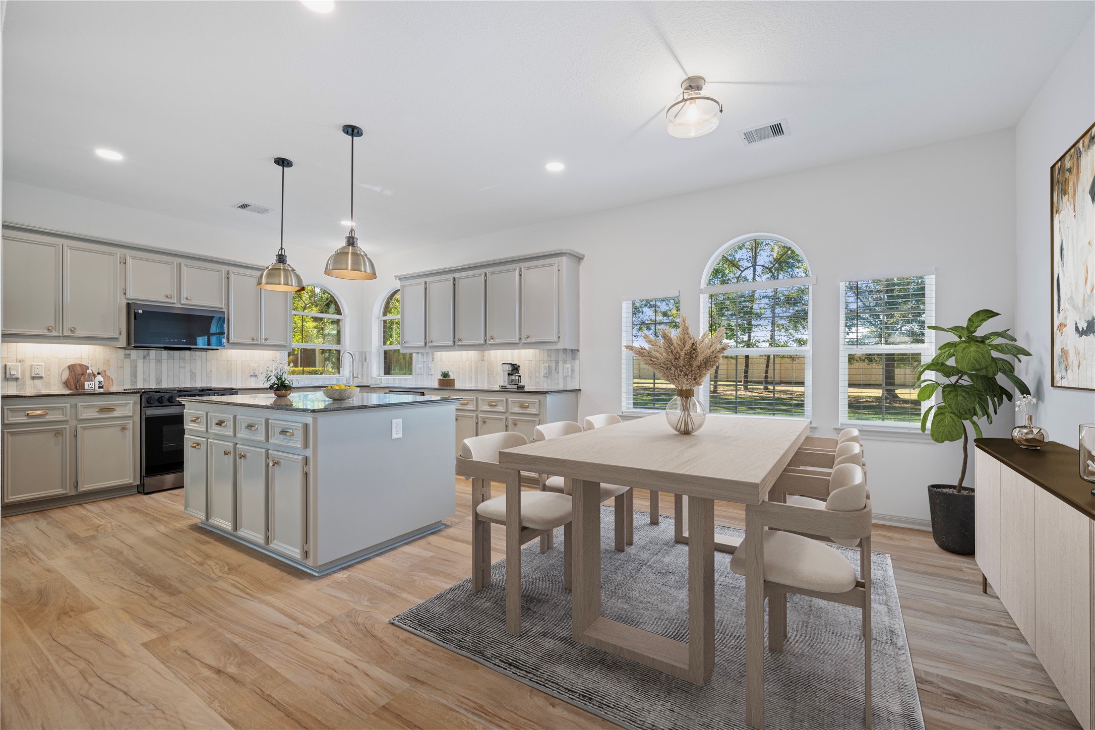 Virtually Staged kitchen.