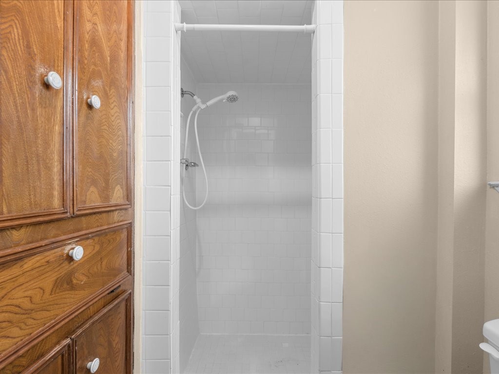 Master Shower with Good Cabinet Space