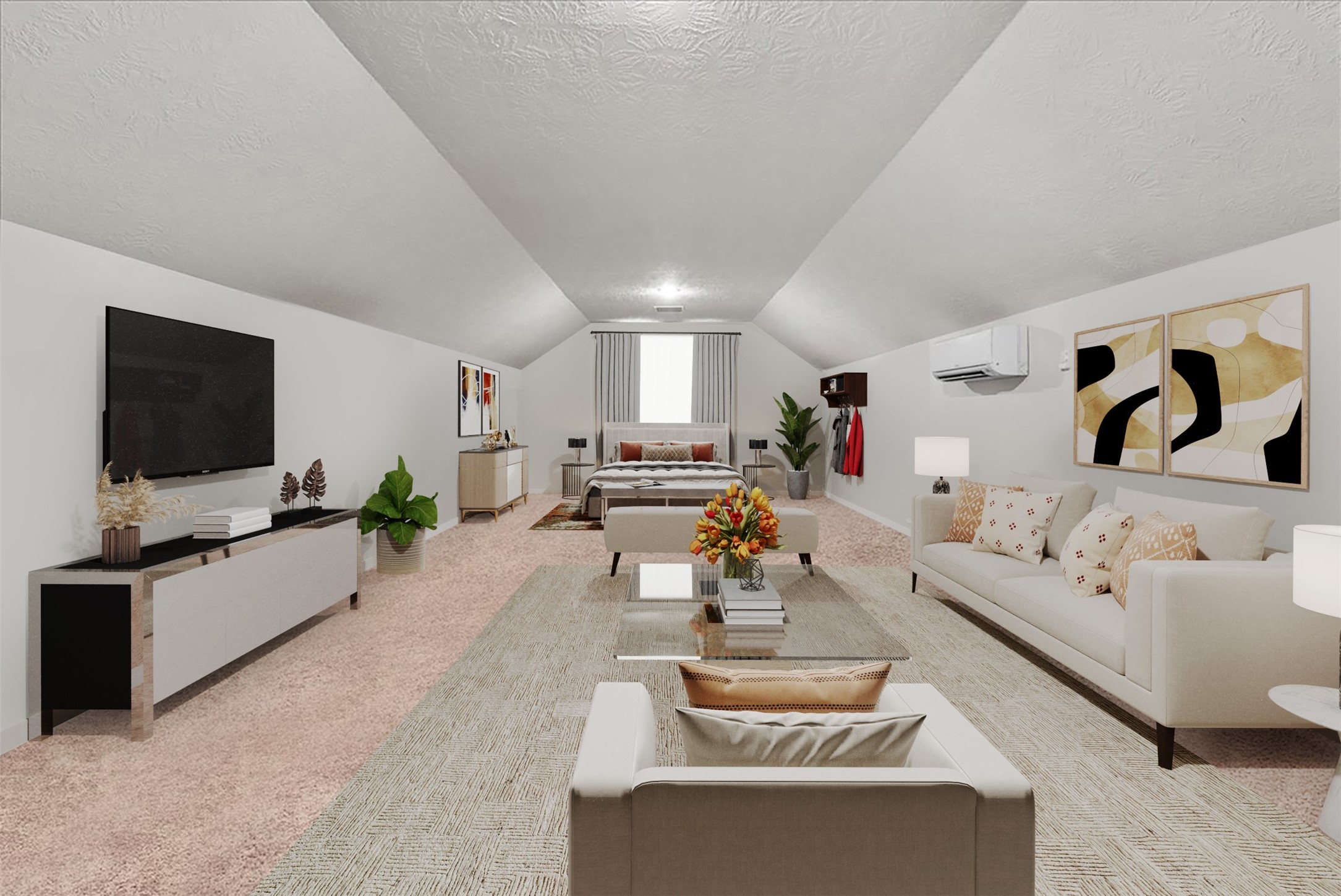 Garage apartment includes a full bath