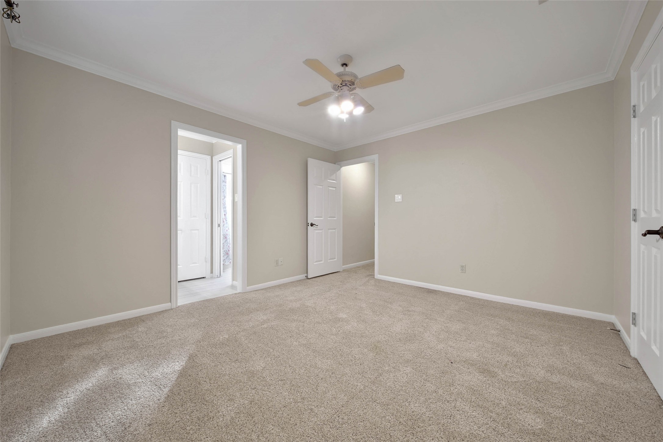 Upstairs bedrooms are spacious and feature large closets and every bedroom has access to a bath. Plantation shutters in all the bedrooms.