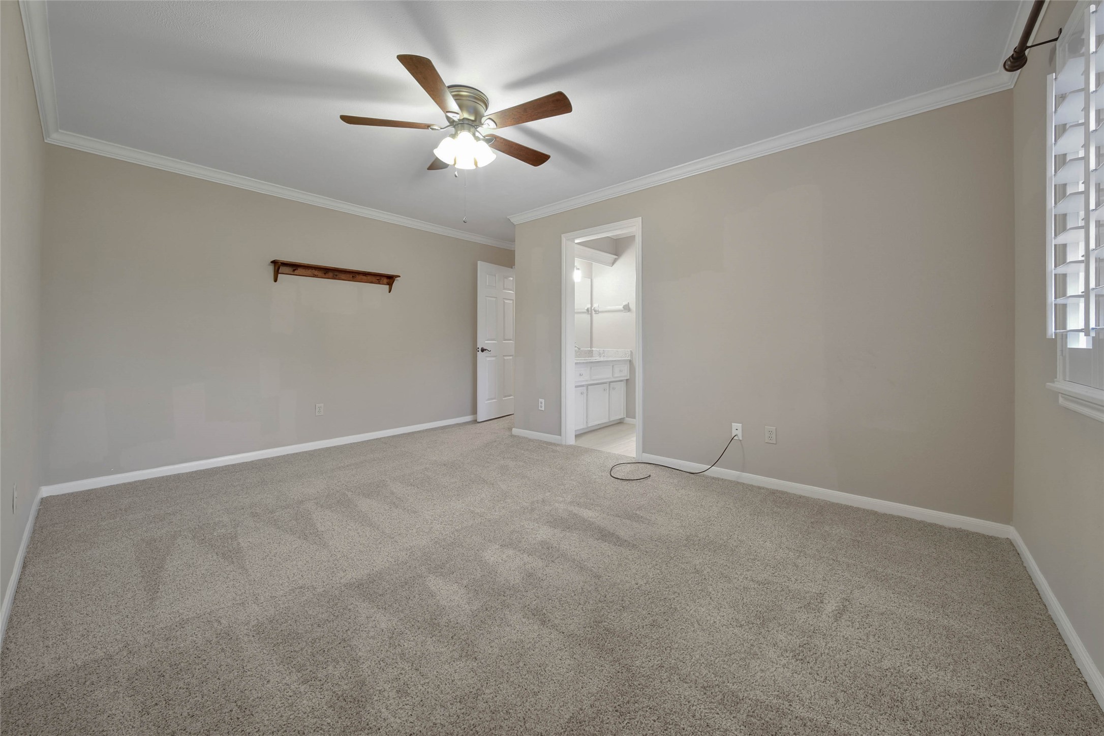 Upstairs bedrooms are spacious and feature large closets and every bedroom has access to a bath. Plantation shutters in all the bedrooms.