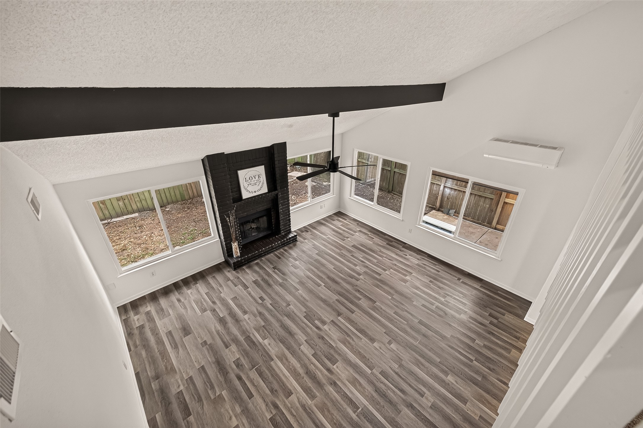 A view of the family/living area from upstairs.