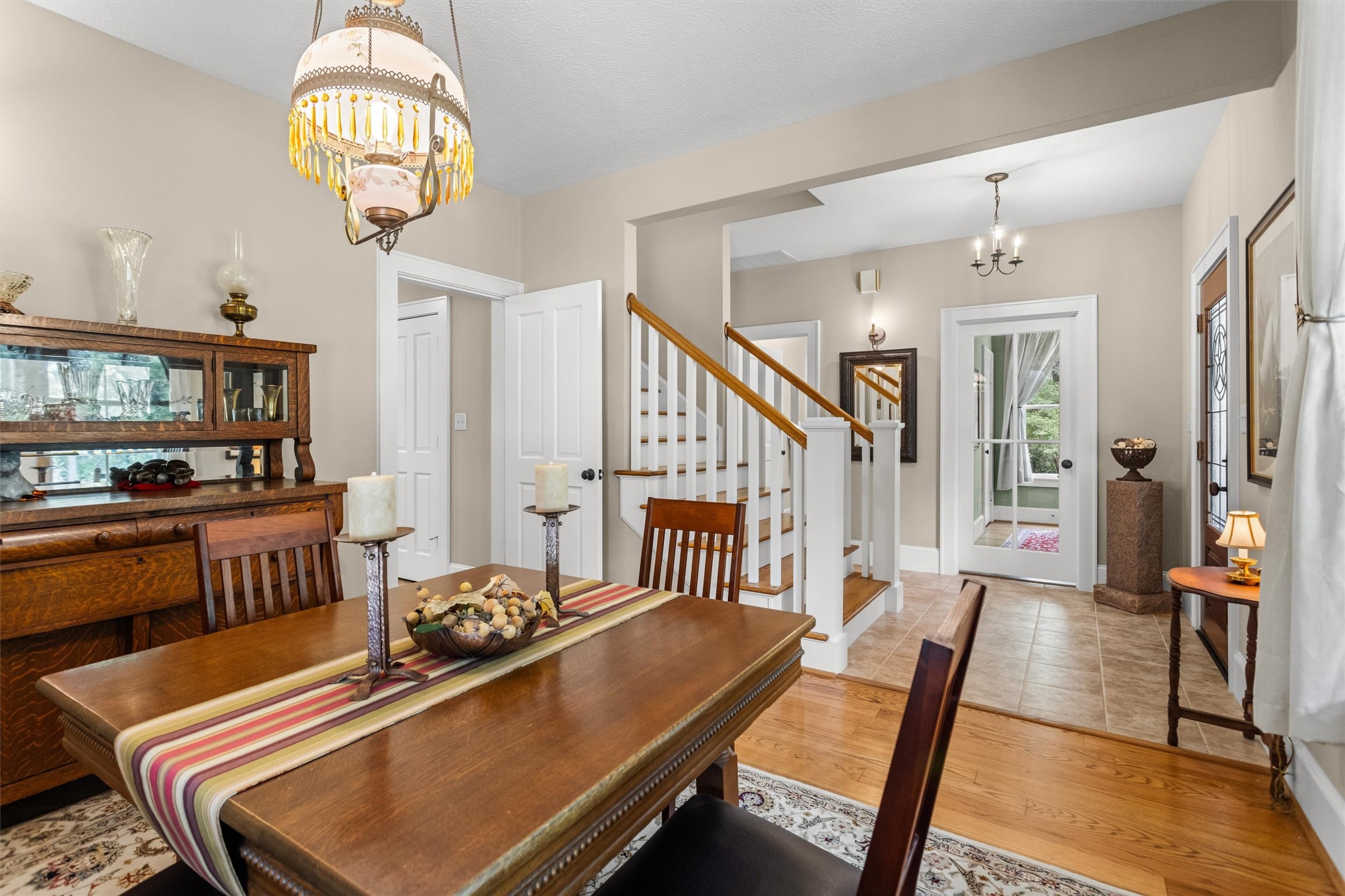 Formal dining ready for holidays and hosting