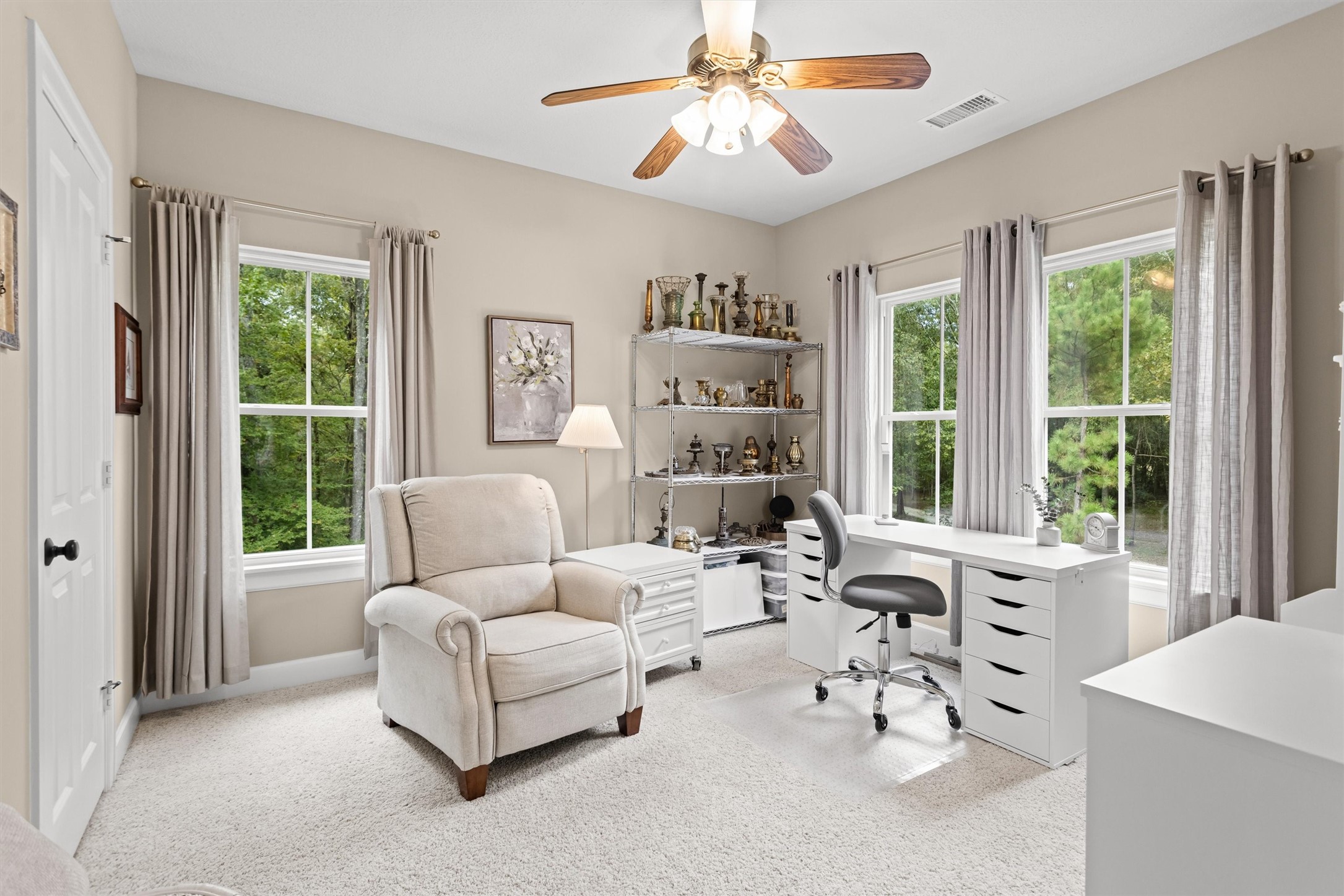 Bonus space for a home office or hobby room