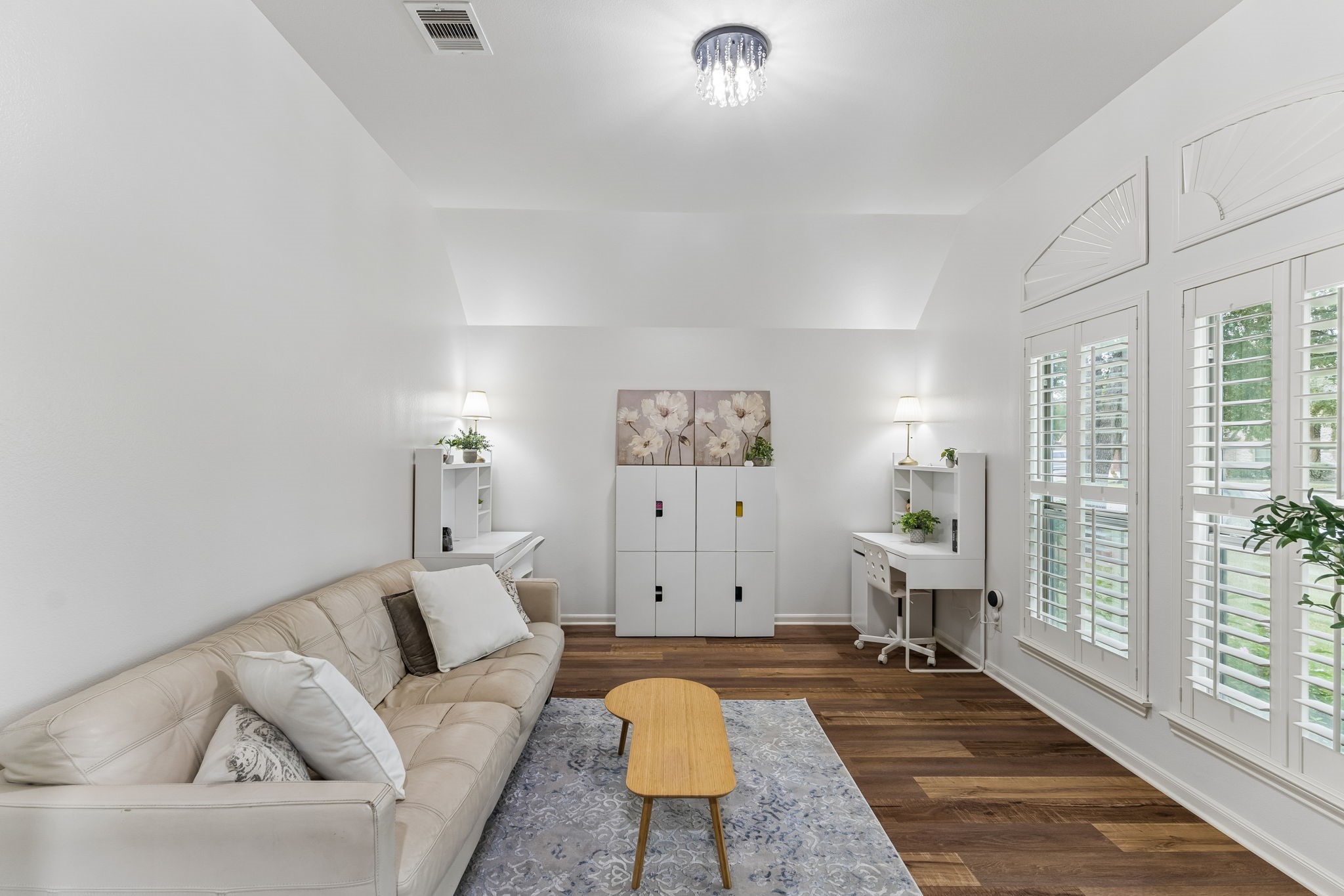 Bright living space with abundant natural light, neutral finishes, and plenty of room for comfortable seating. Bright living space with abundant natural light, neutral finishes, and plenty of room for comfortable seating.