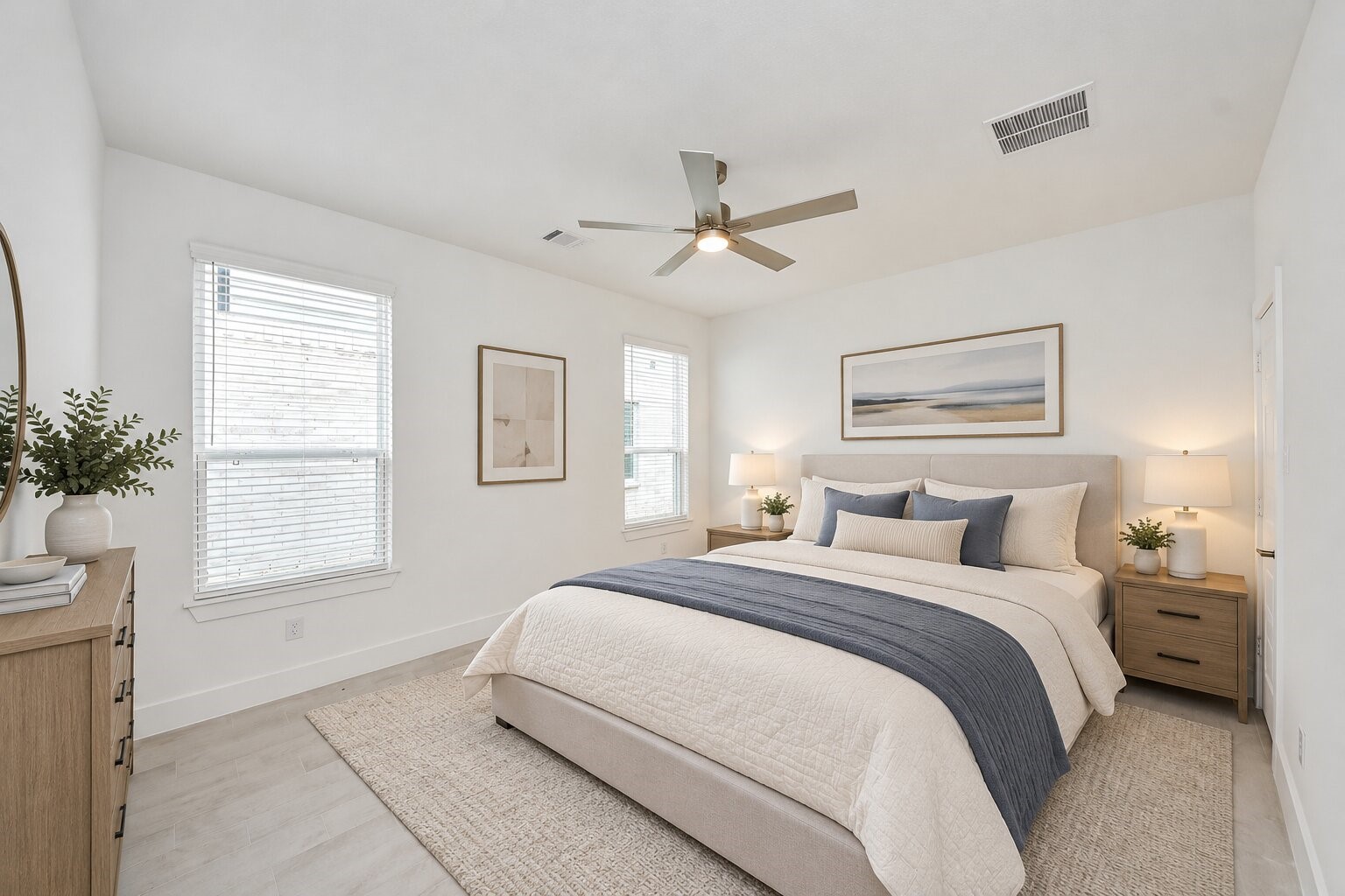 Virtually Staged - Secondary Bedroom. Sample photo of completed home with similar floor plan. Actual colors and selections may vary. Virtually Staged - Secondary Bedroom. Sample photo of completed home with similar floor plan. Actual colors and selections may vary.