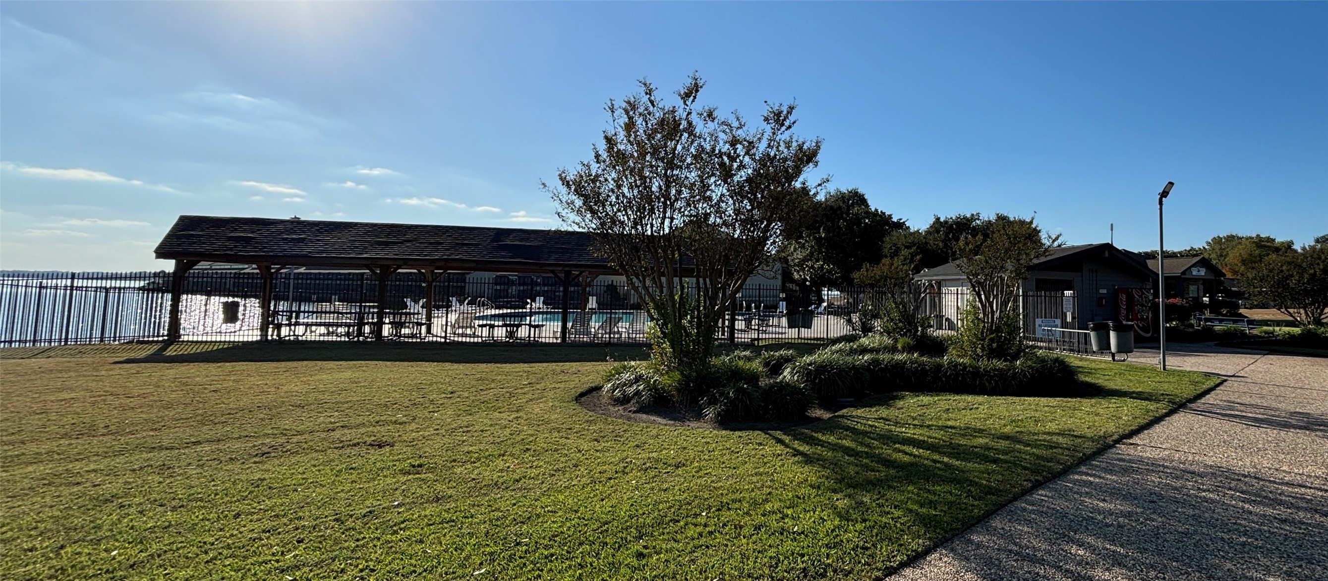 A community pool overlooking Lake Conroe - can it get much better?