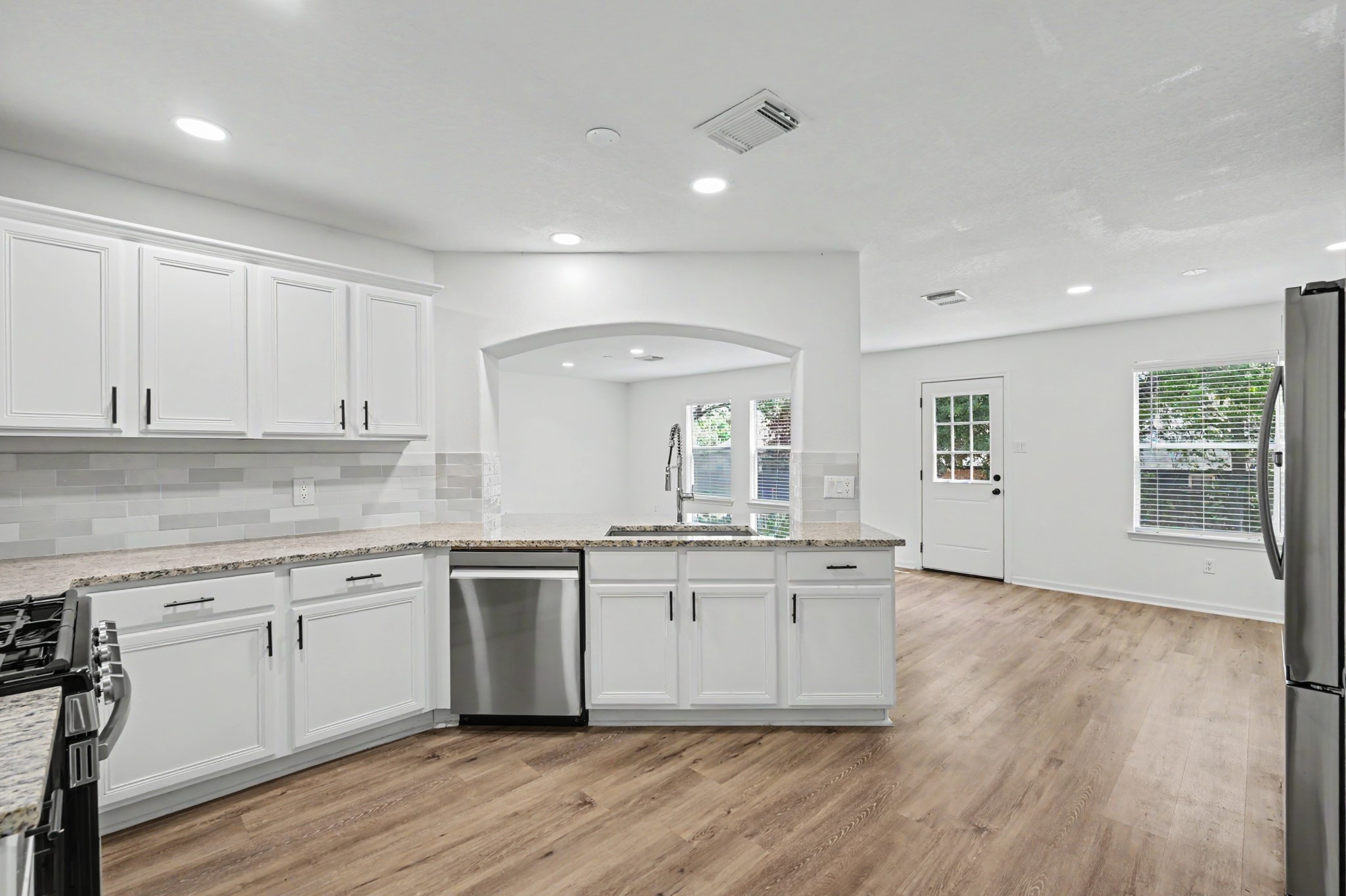 Spacious kitchen with updated appliances.