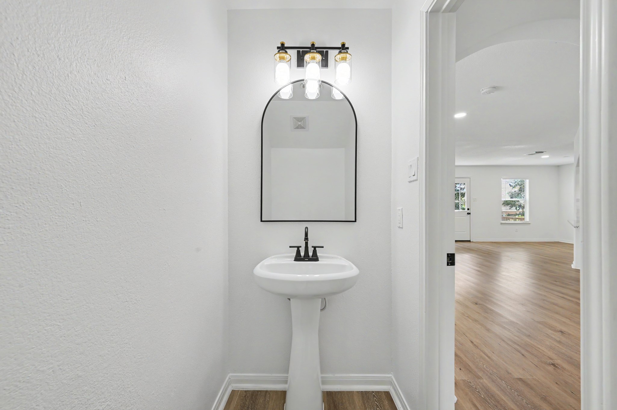 Half bathroom downstairs.