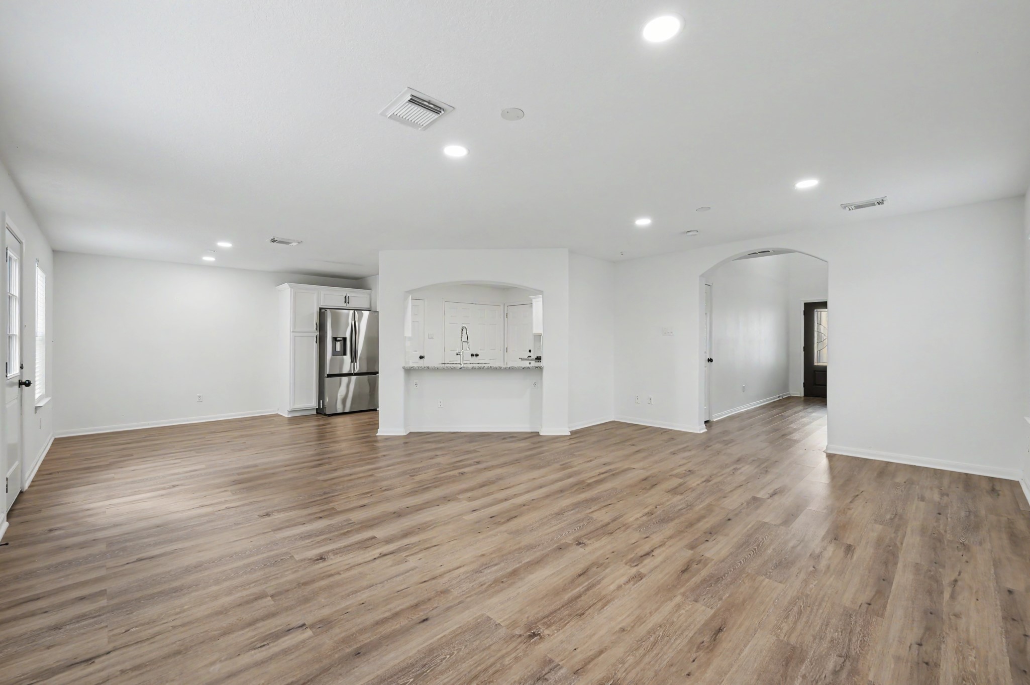 Luxury vinyl plank flooring