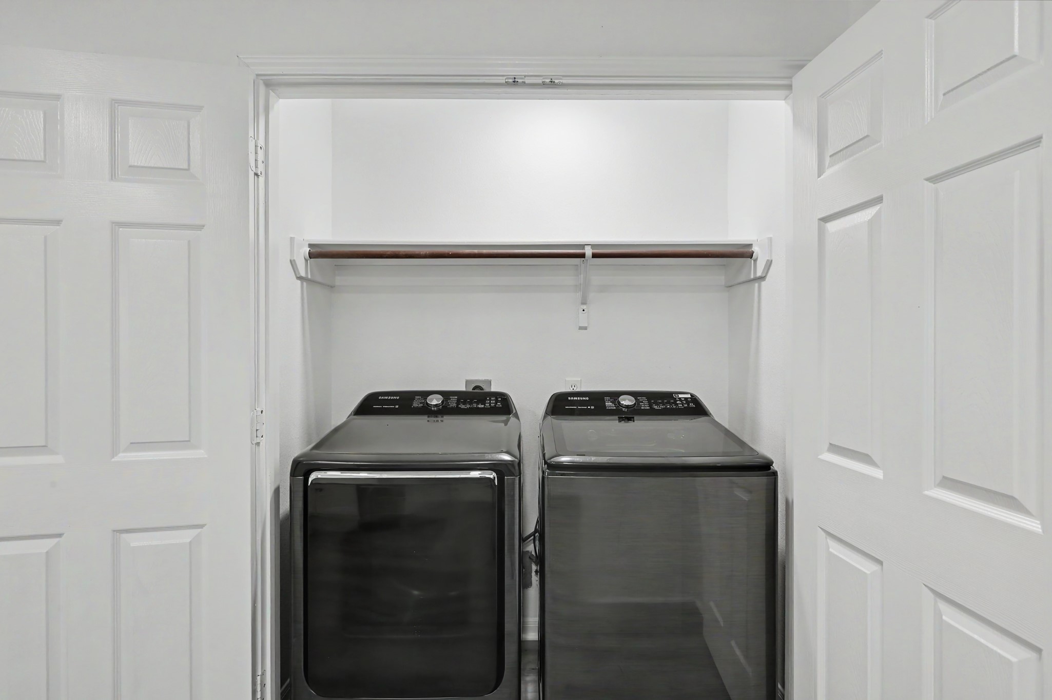 Washer and dryer included.