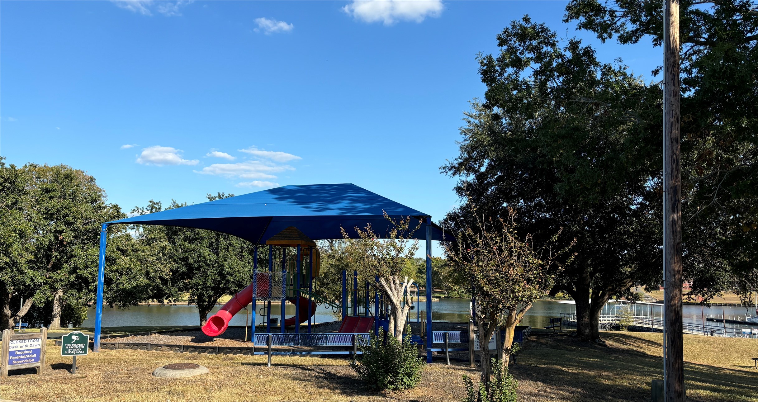 A neighborhood playground provides another place to enjoy the outdoors.