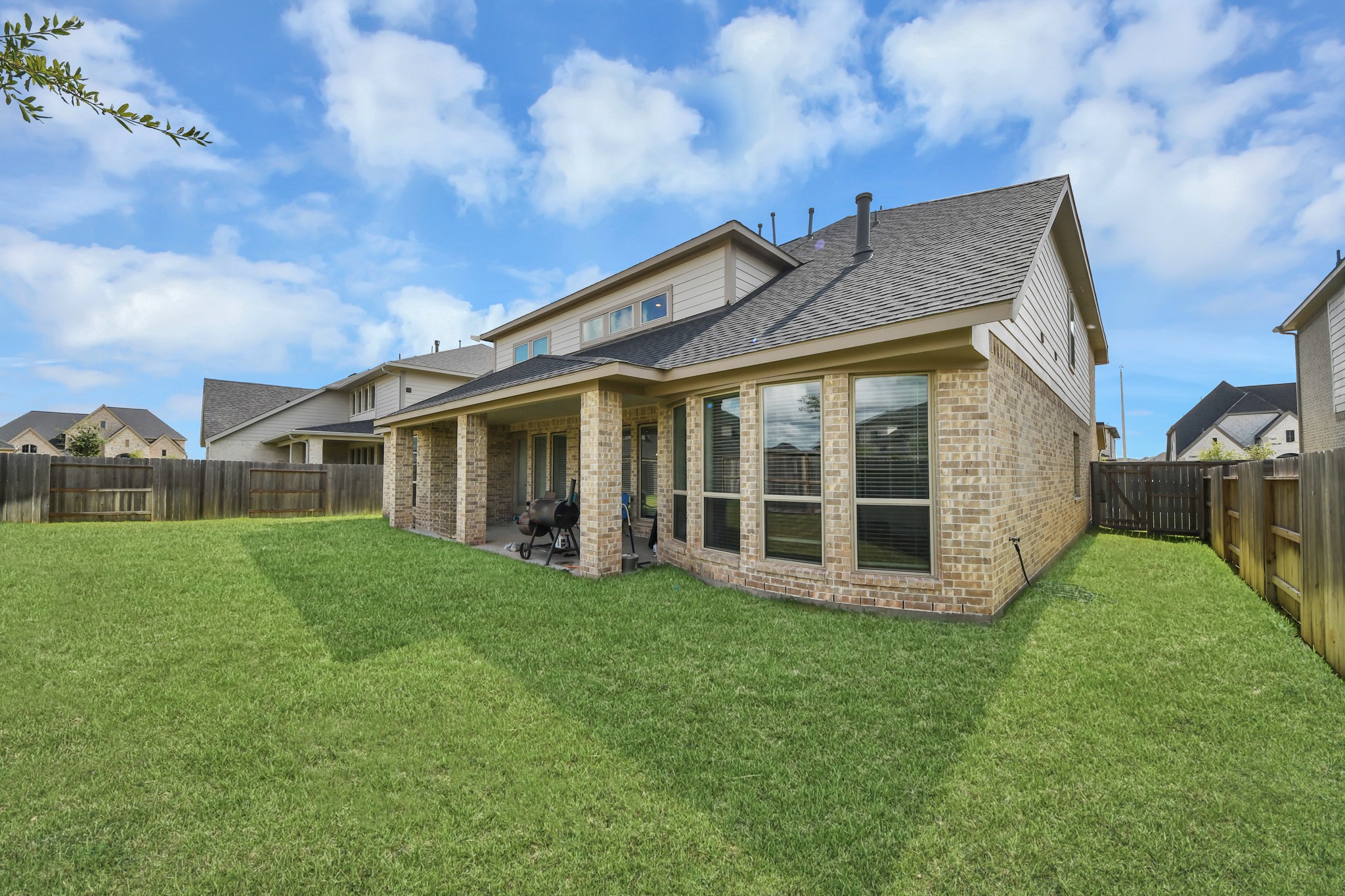Backyard offering endless possibilities.