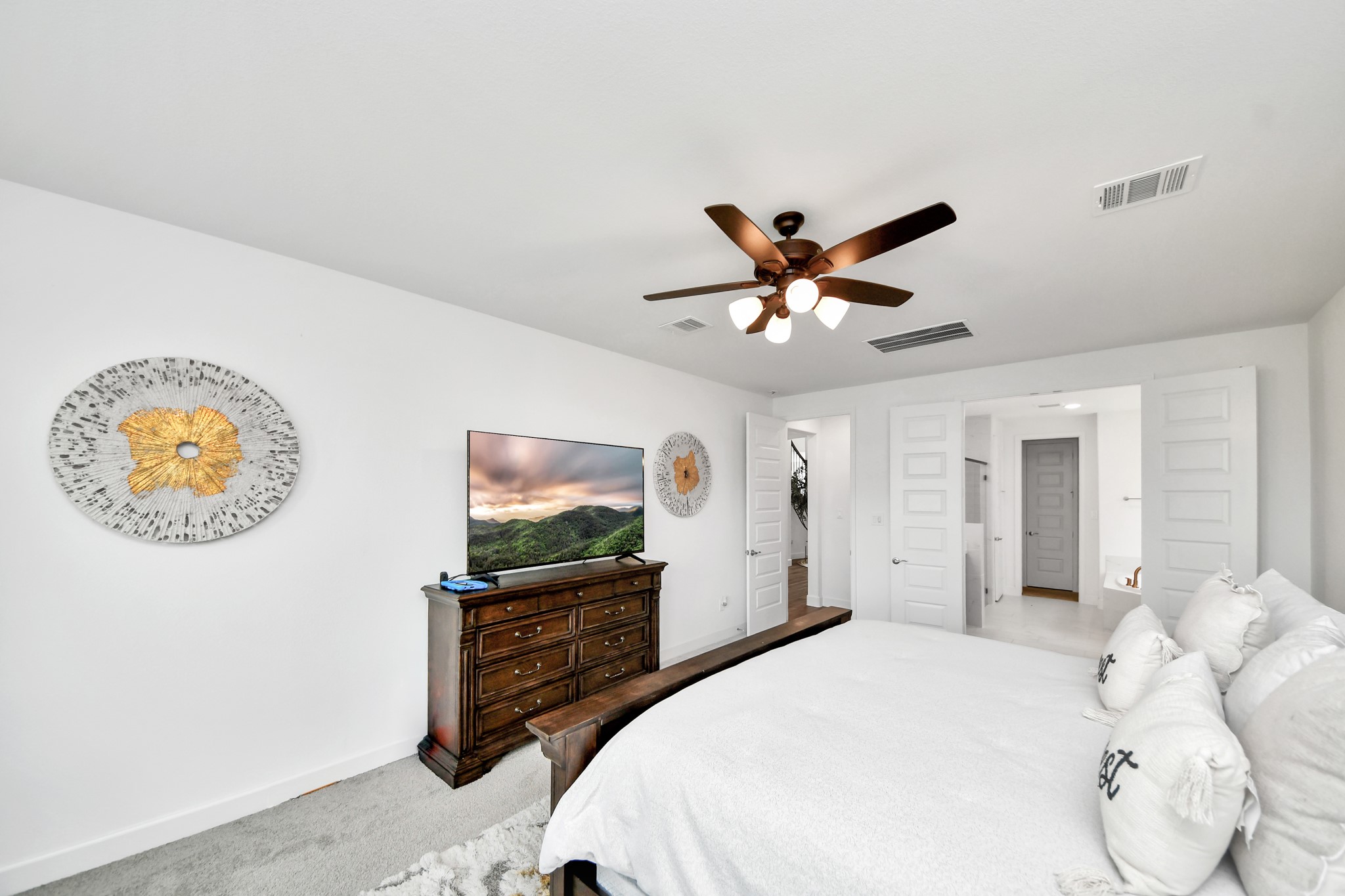 Peaceful primary suite designed for relaxation.