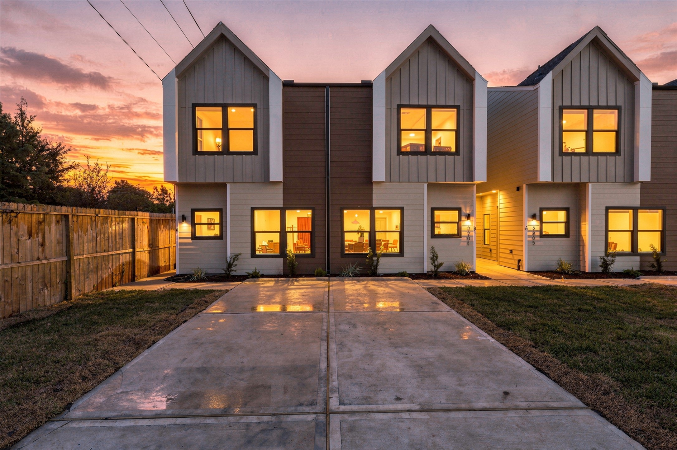 Modern side entryway and plenty of parking spaces for students.