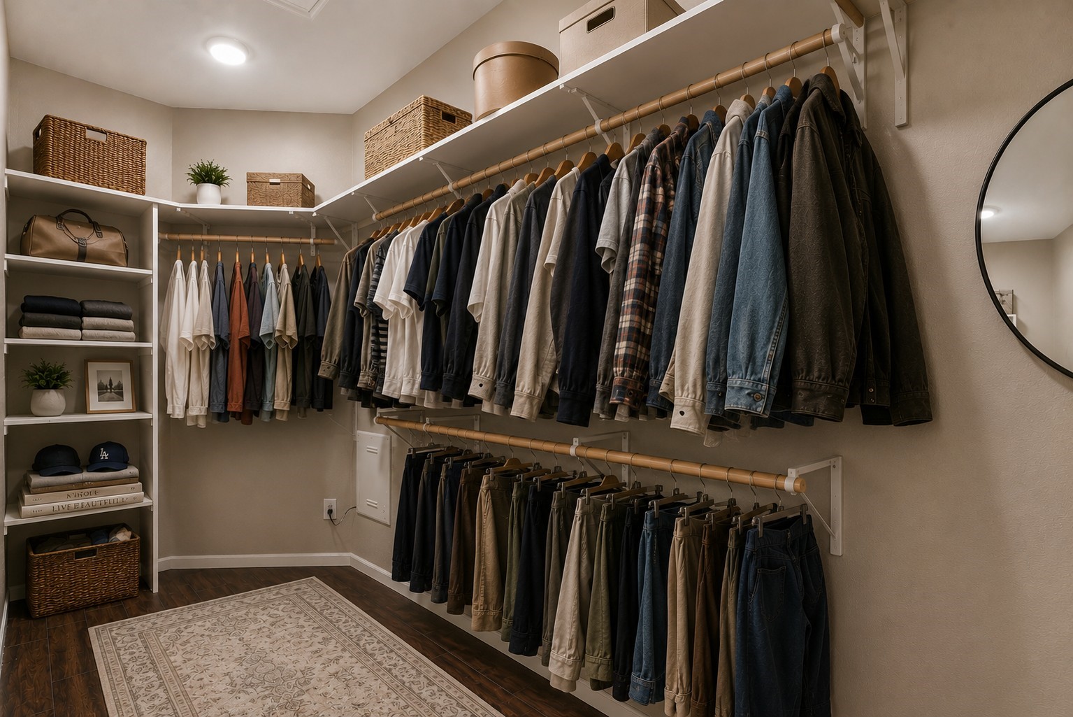 P. Closet virtually staged
