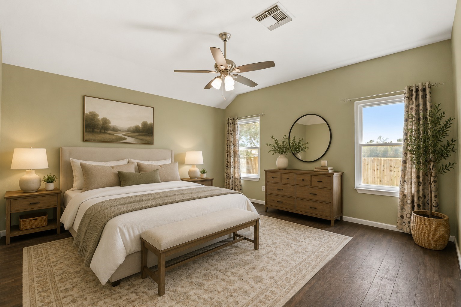 P. Bedroom virtually staged