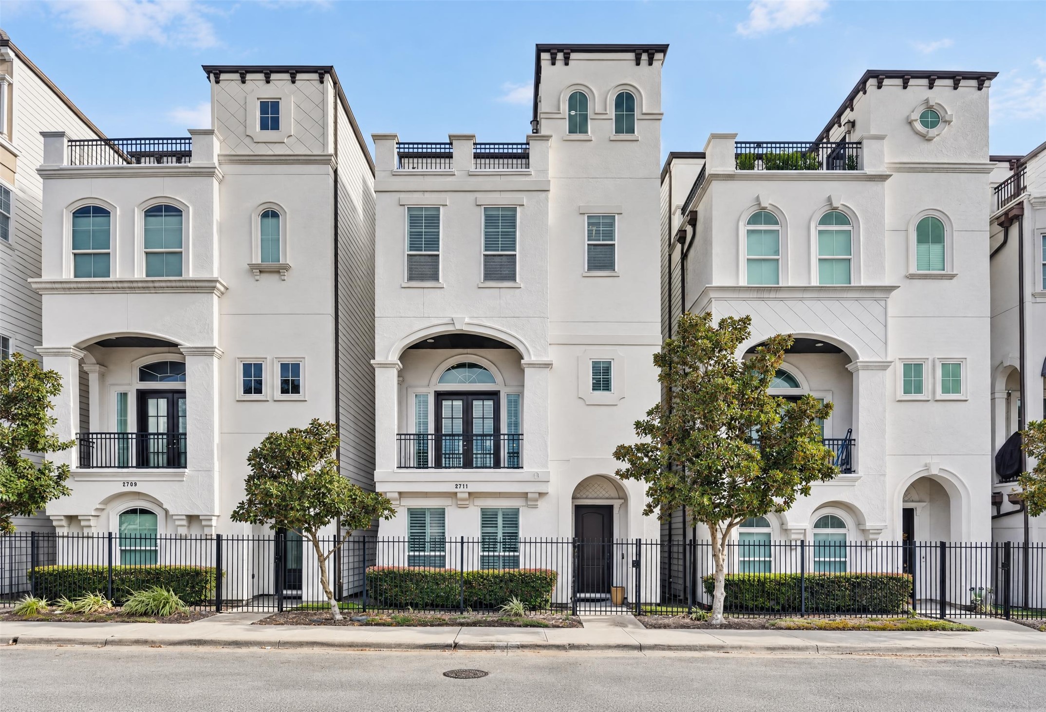 Gated front entrance