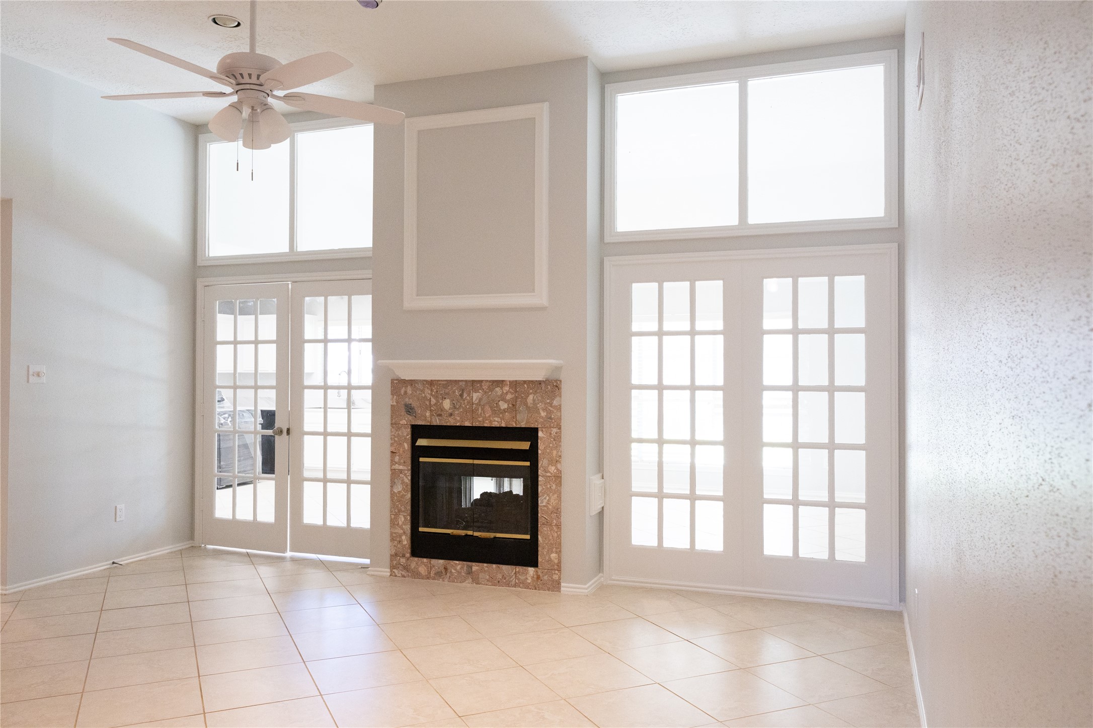 French doors in additional living room