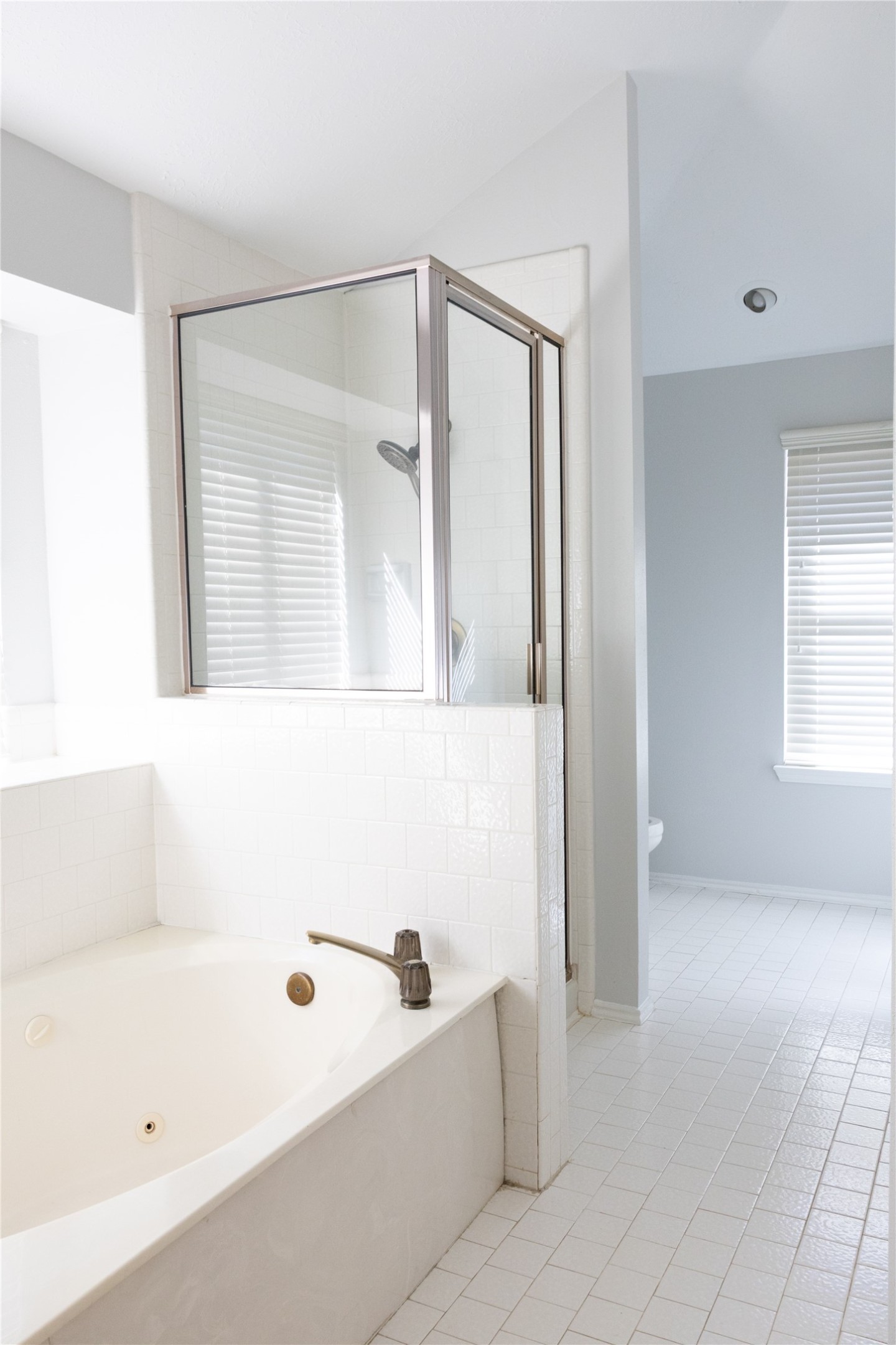 Large primary suite bathroom