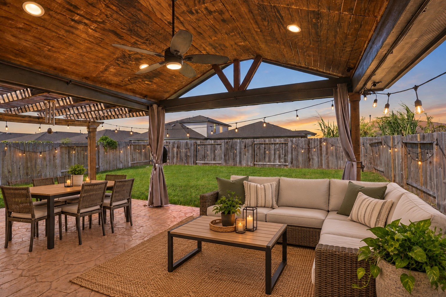 Wow, what amazing Outdoor Patio for all your Outdoor Fun! *Photo is Virtually Staged*