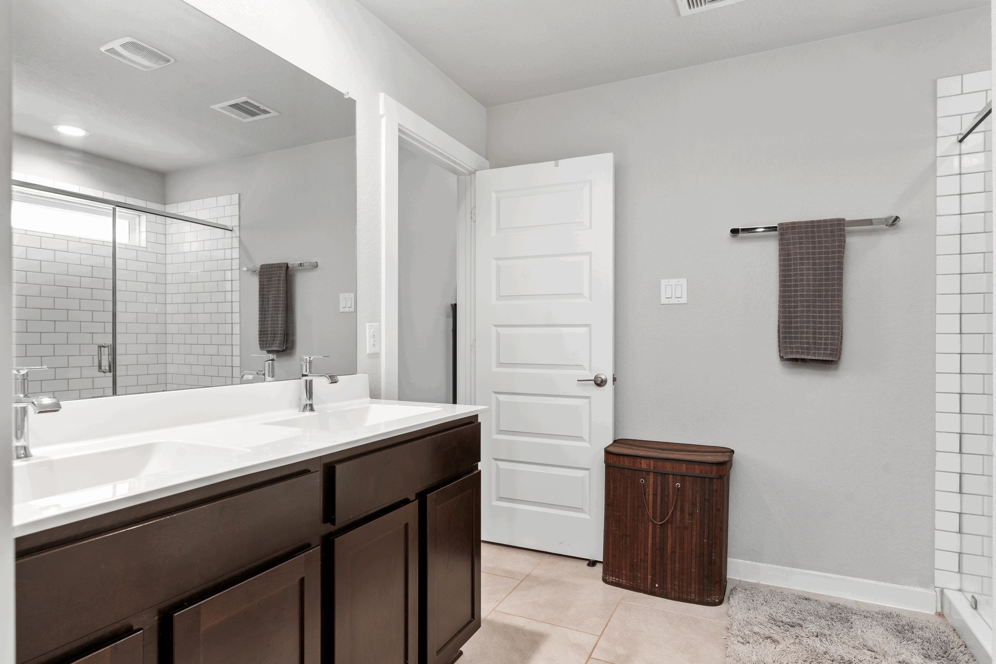 Beautiful Shaker Bathroom Cabinets!  What a home to call home!