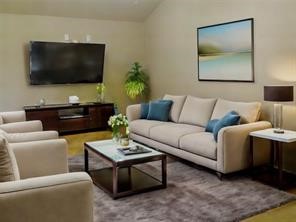 Media room - virtually staged