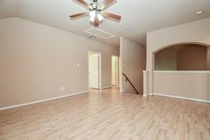 Another view of the spacious open gameroom