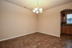 Another view of the large dining room. Notice the coffee bar in the background