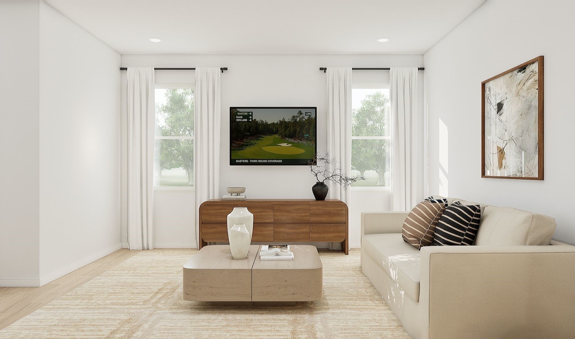 Cozy great room (*Artist rendering used for illustration purposes only.)