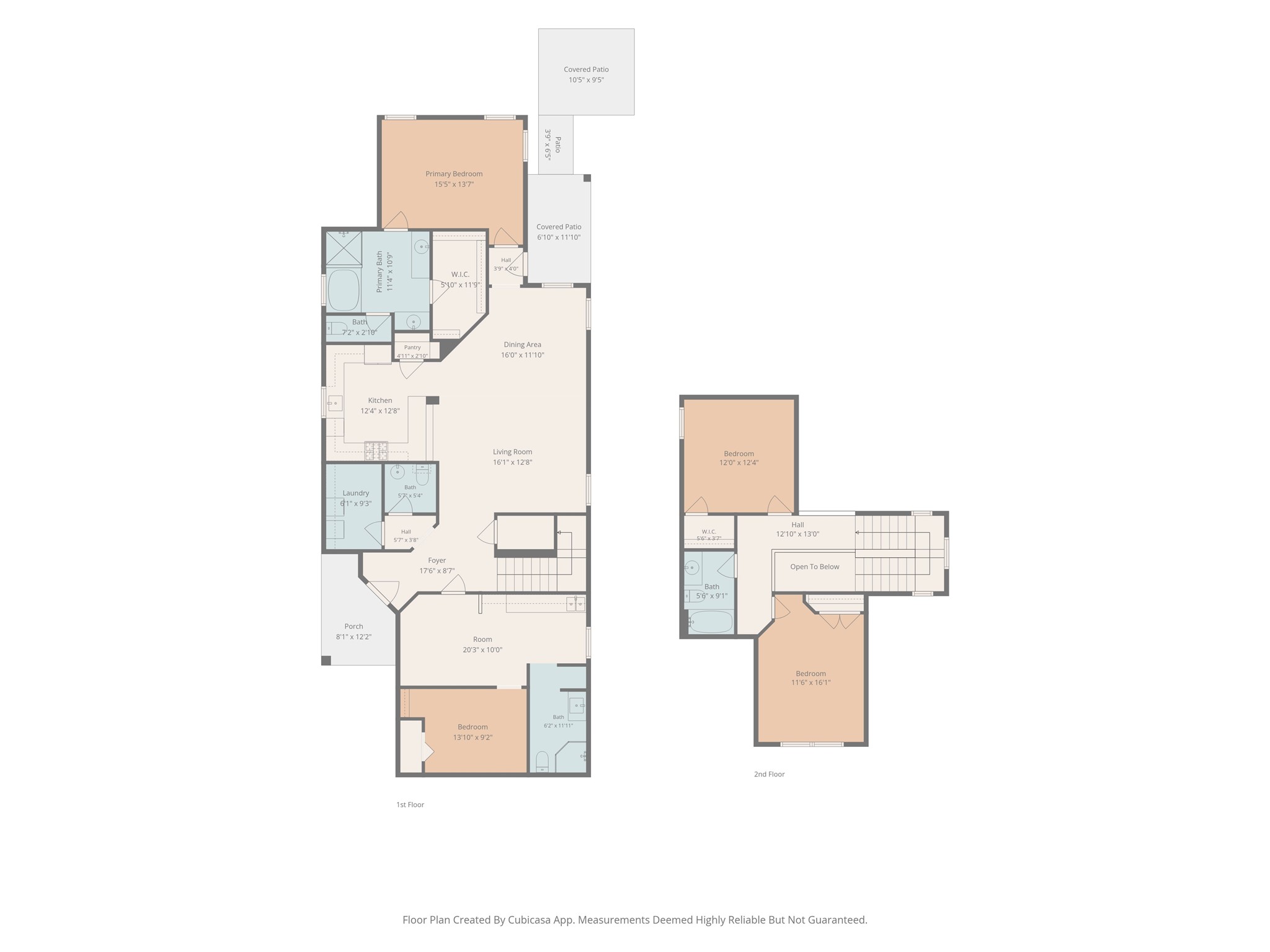Floor plans showcase the home's versatile two-story layout, including three bedrooms, three full baths plus a half bath and the unique additional living space created from the converted garage. See the interactive floor plan for more details!