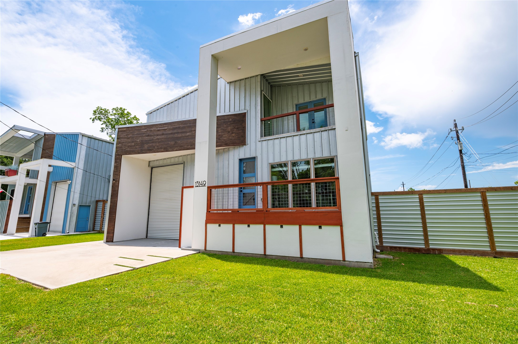 Beautiful architecture of the front of the home.