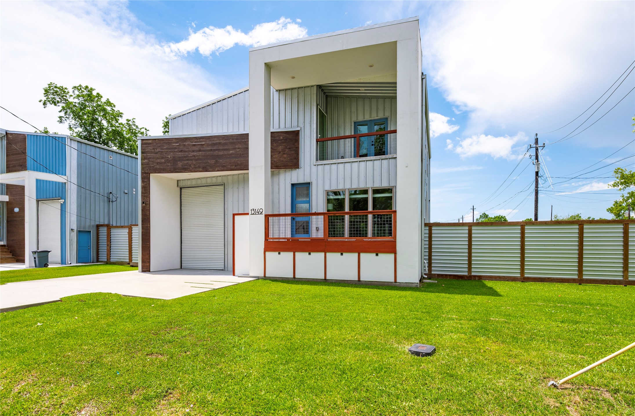 Modern style home with quiet country location!  Located on an oversized 9,900-sf corner lot, this custom home features upscale finishes and quality construction with full 8' tall private fencing made from cedar, exterior pine, and metal.