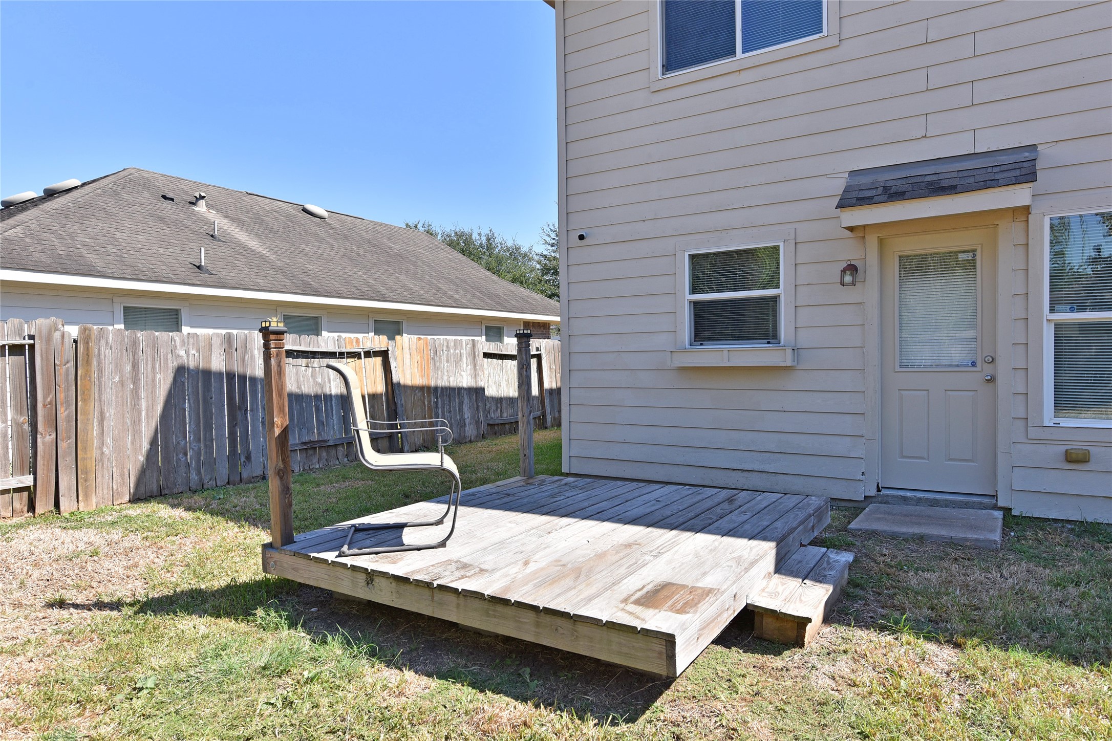 Raised deck
