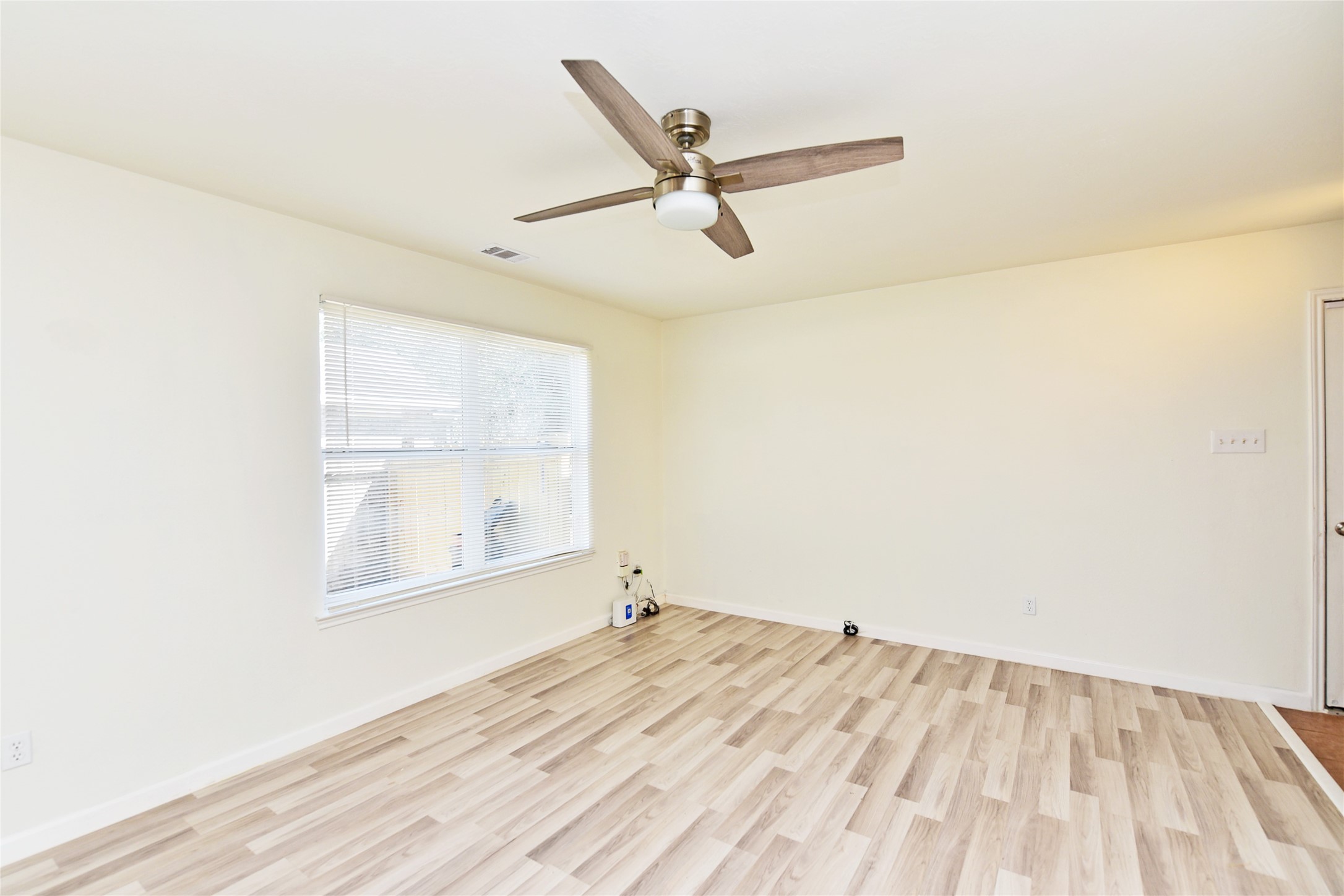 Another view of the family room. The interior of this home was just painted.