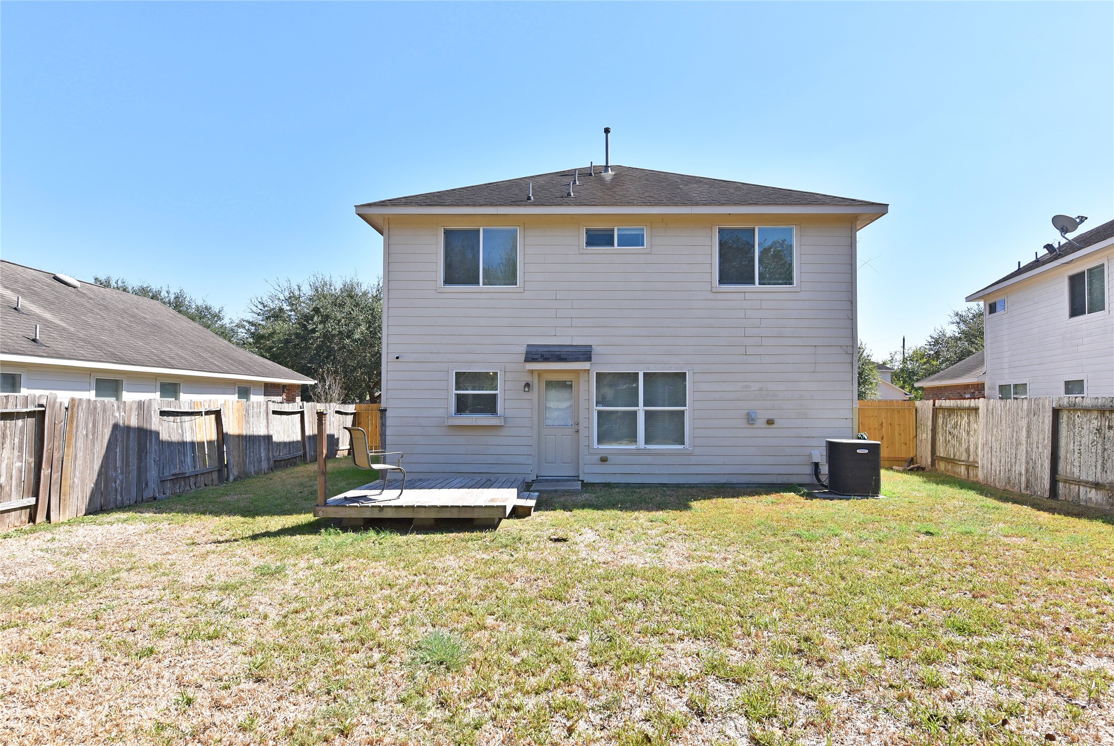 Looking toward the rear of the home.