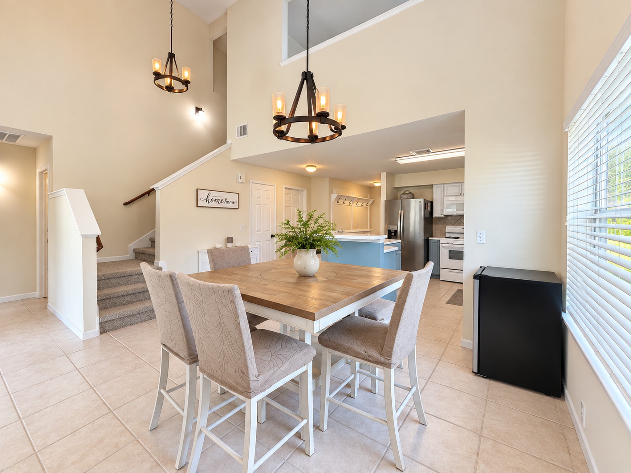 Enjoy double pane windows & natural light