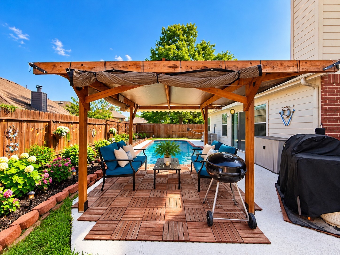 New Pergola offers a shady spot to relax