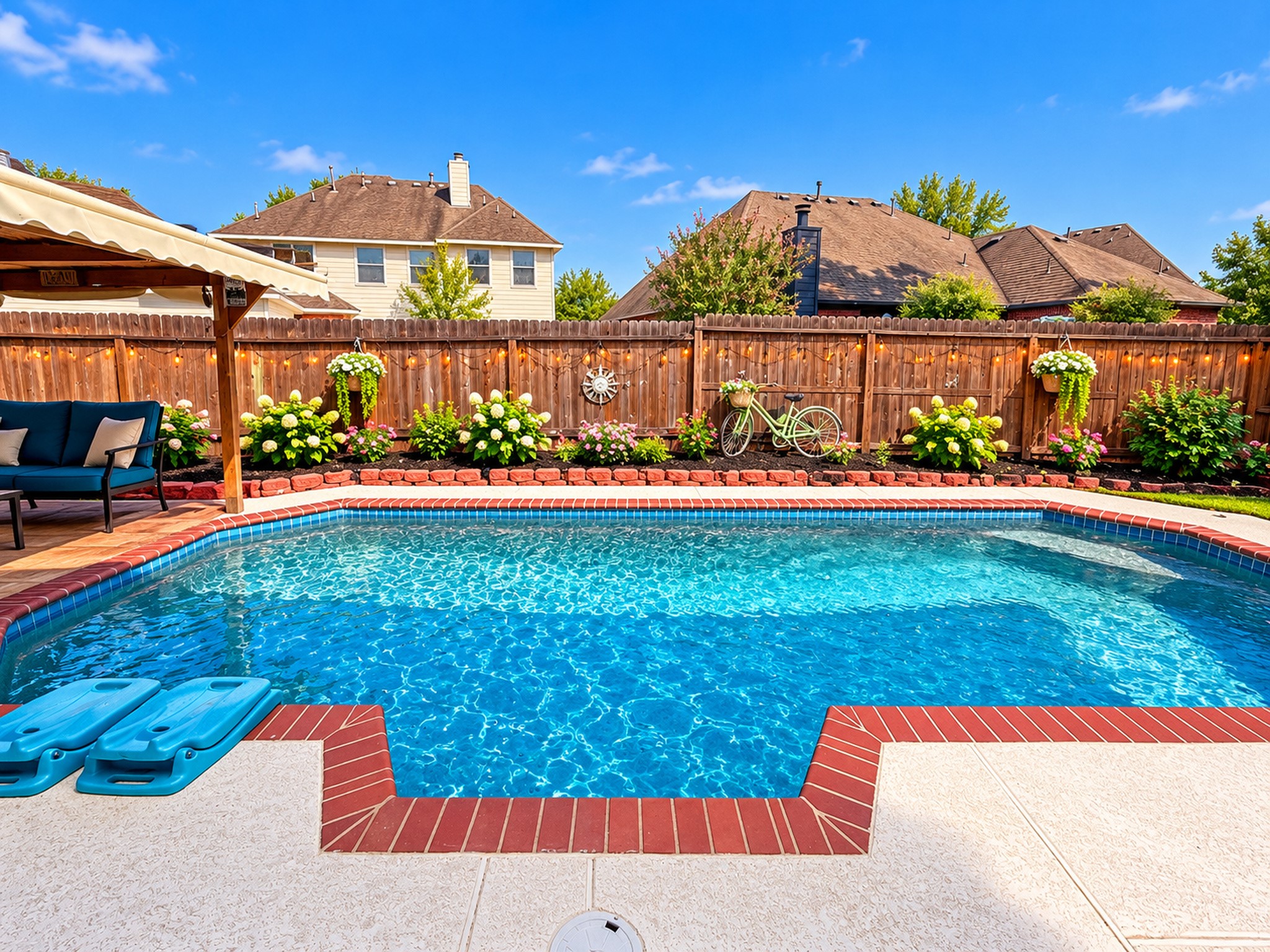 Enjoy this newly resurfaced Pebble Tech pool