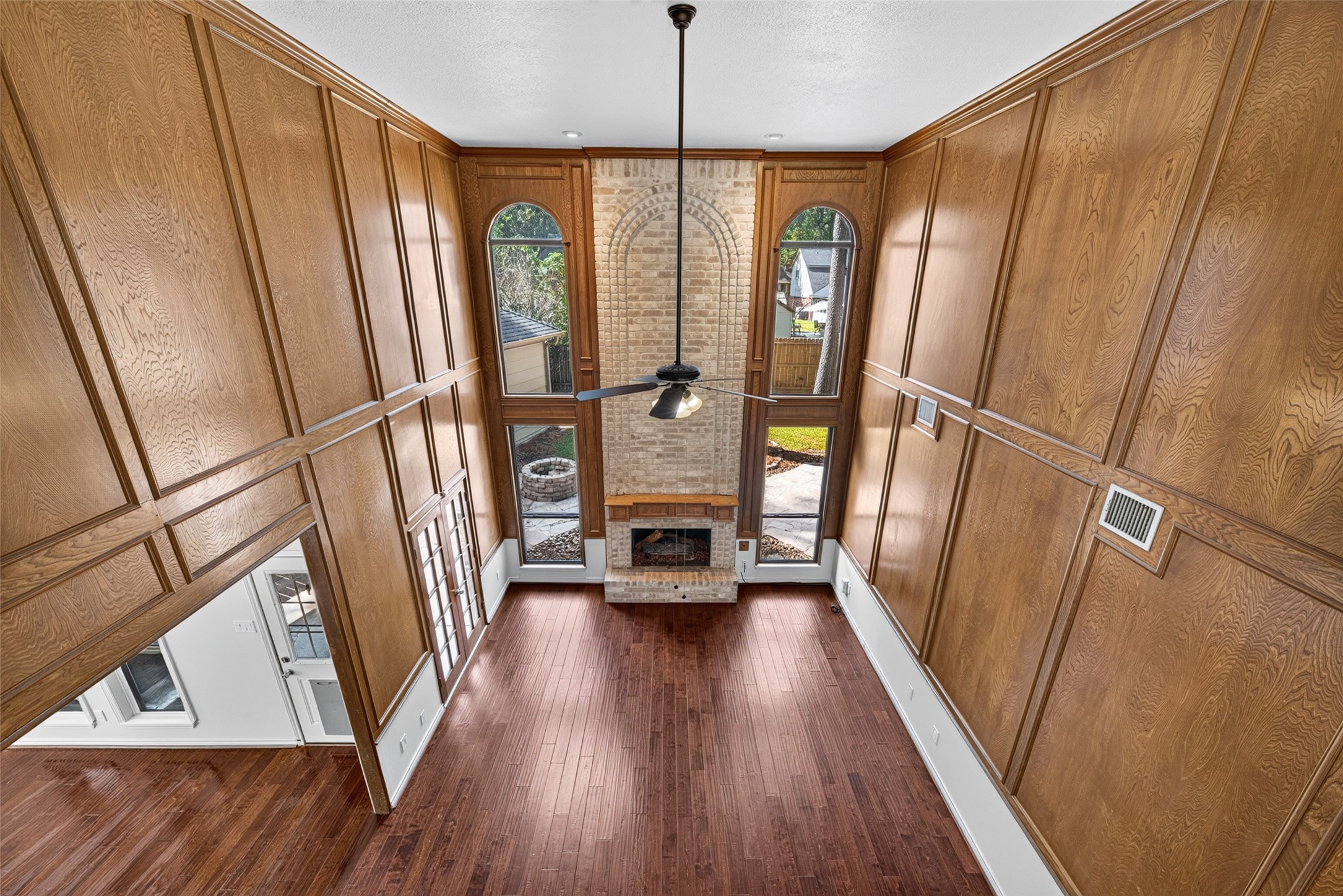The architecture and floor plan of the home come together perfectly to create an elegant space.