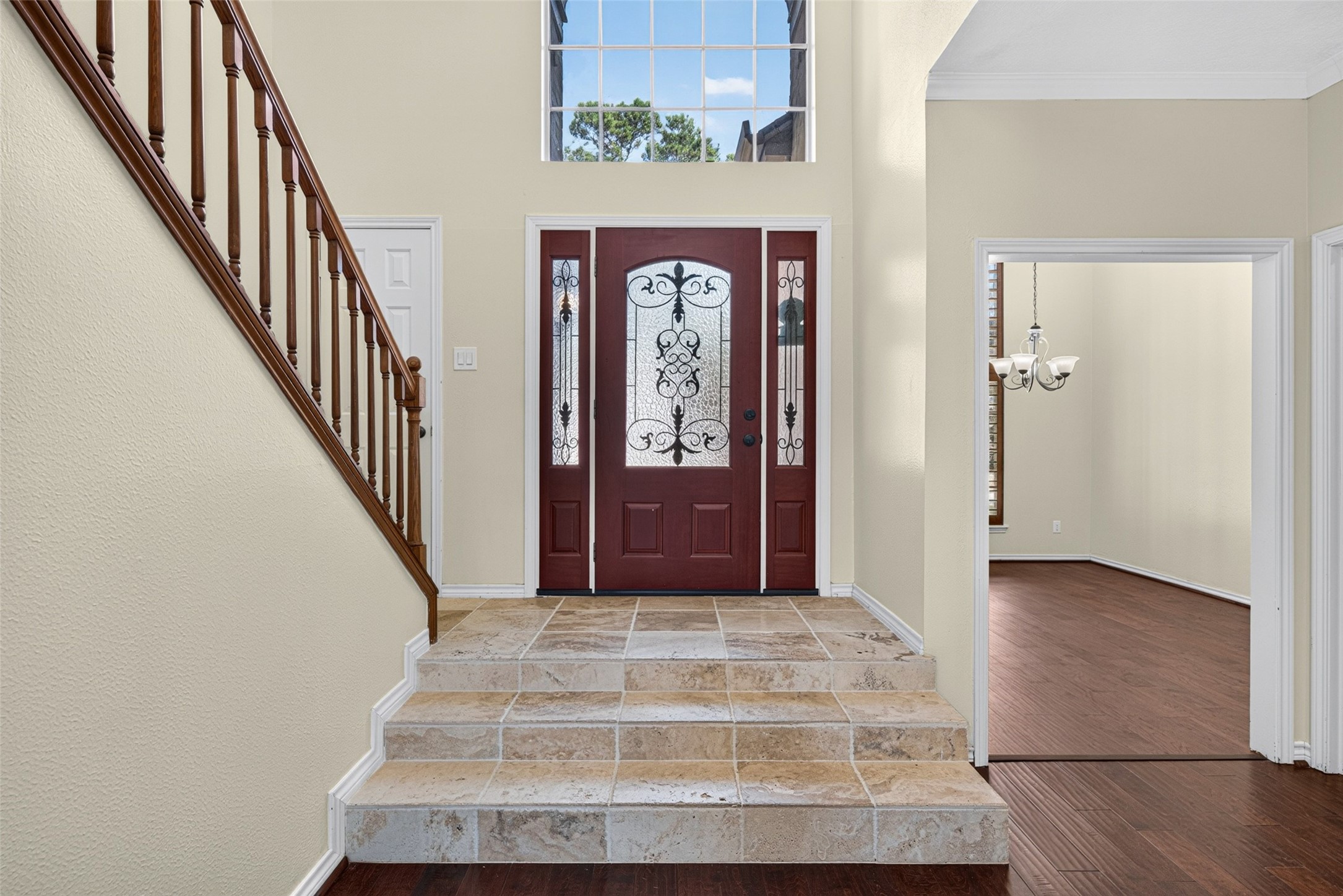 This elegant entryway will be a lovely place to greet your guests.