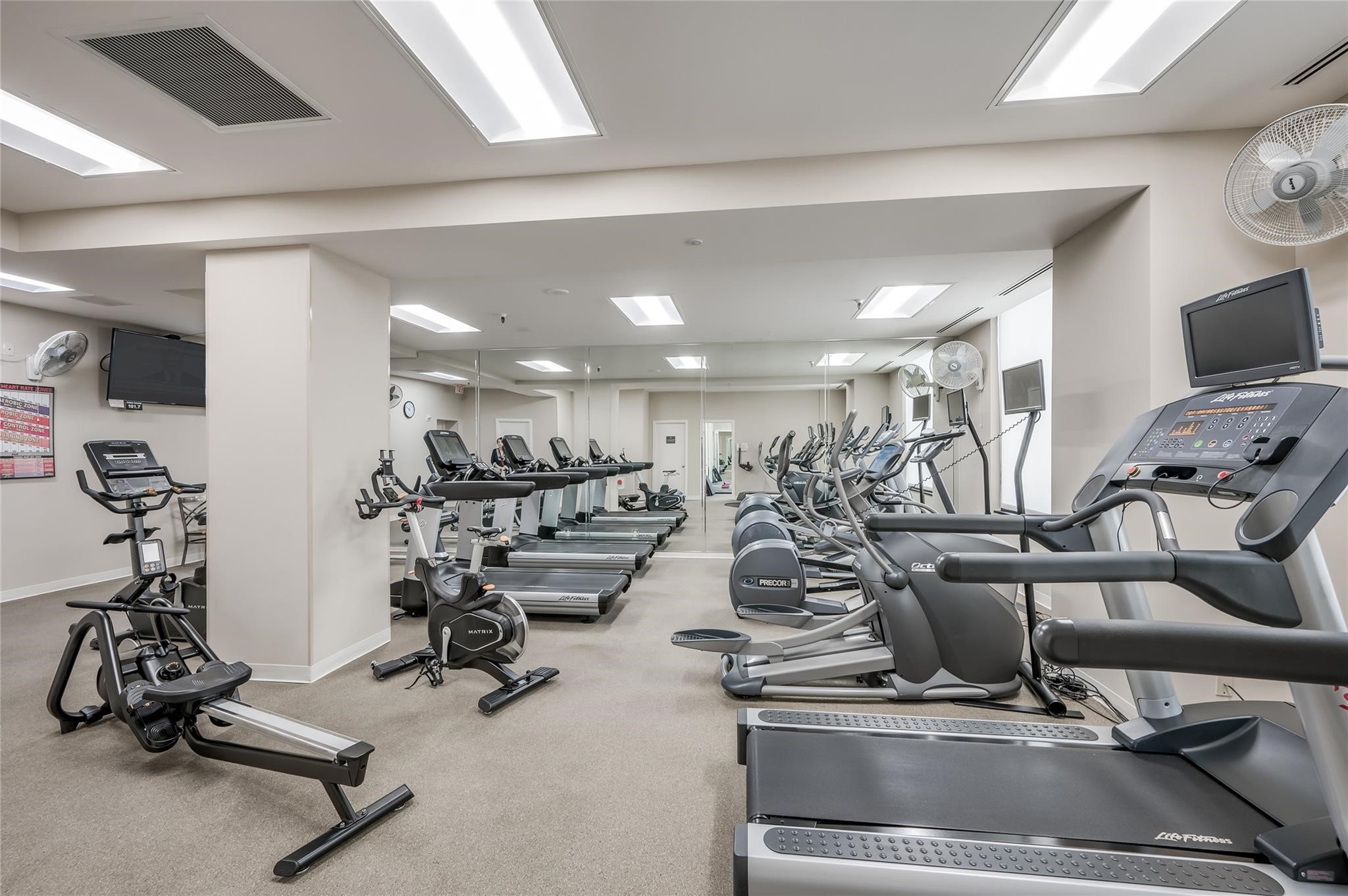 First floor fitness center.