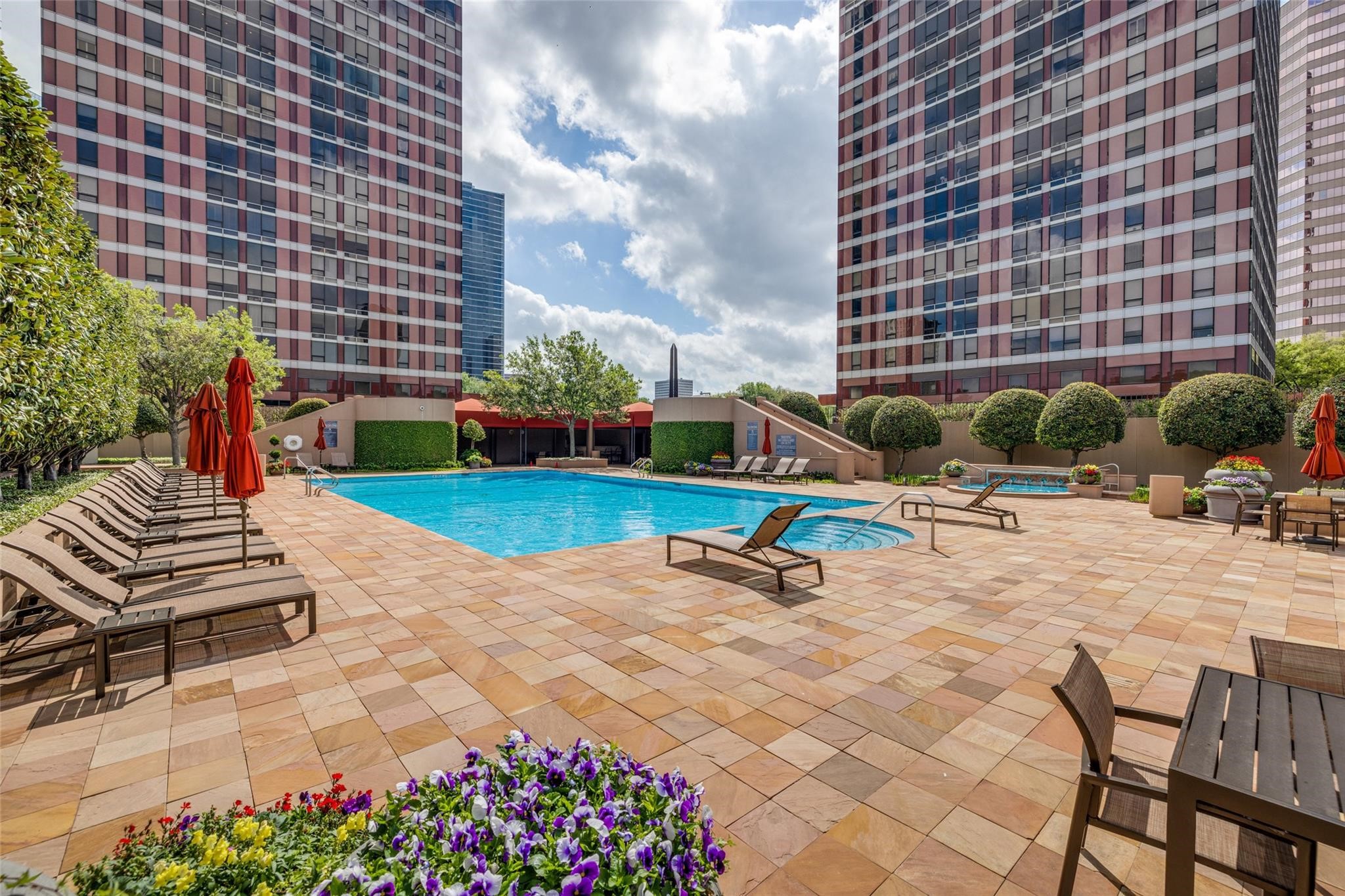 Full view of the pool area.