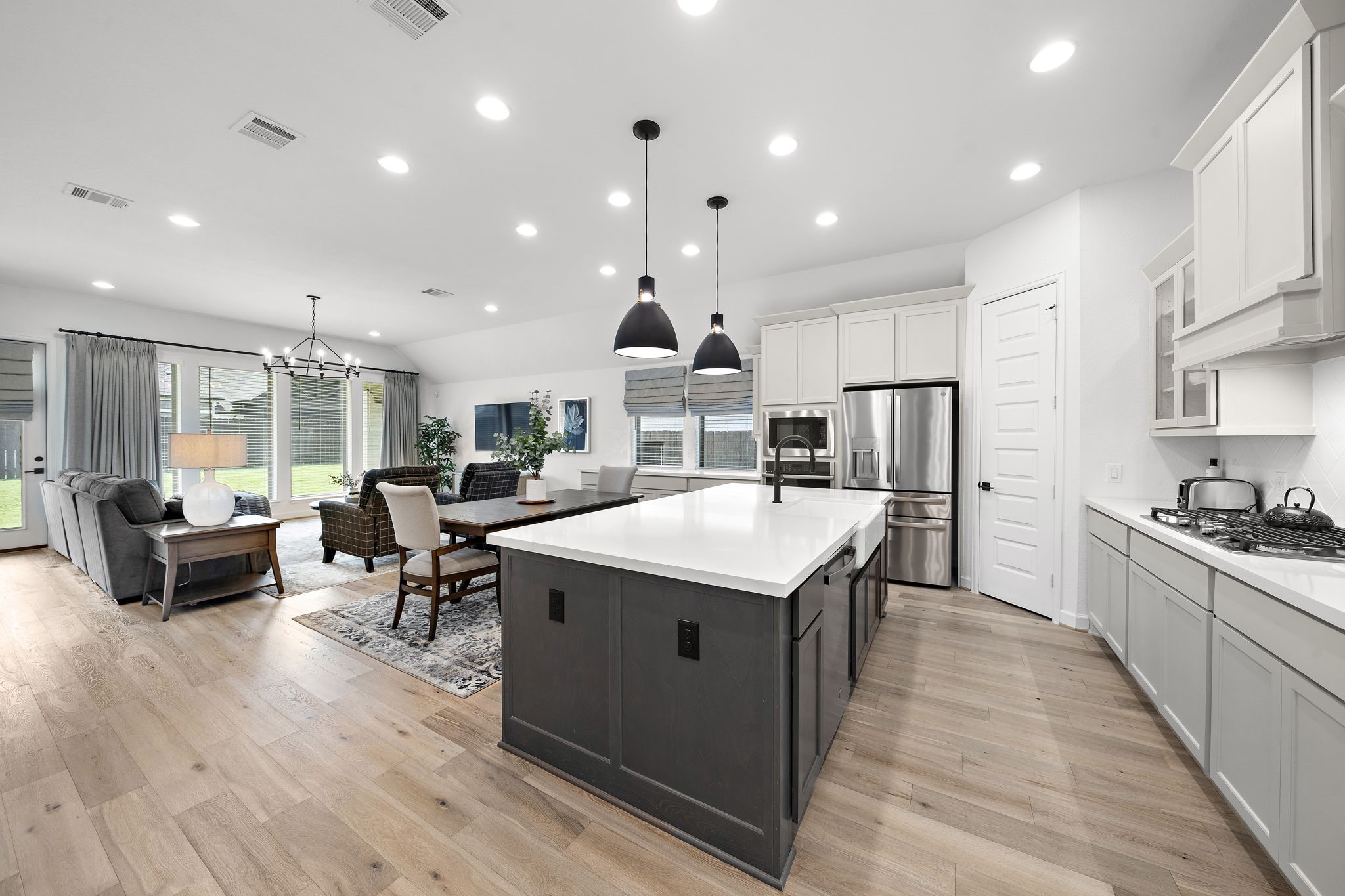 Stainless steel appliances, Kitchen fridge stays!