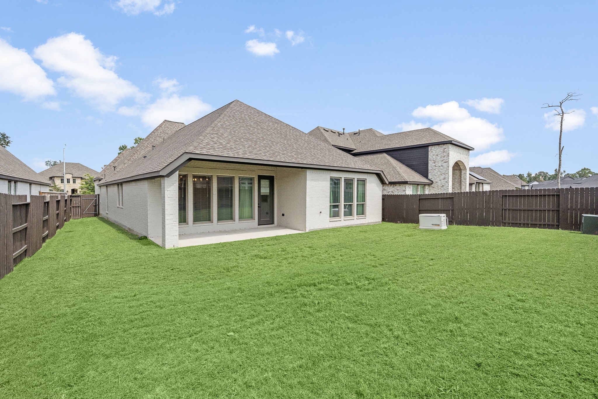 Spacious covered patio