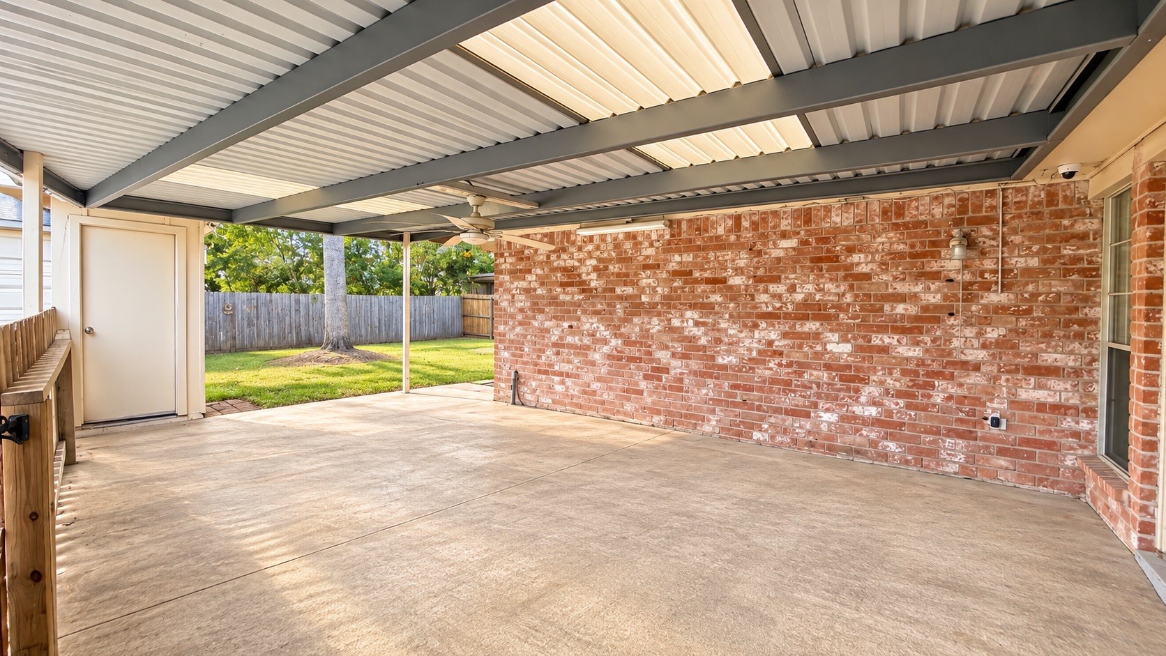 Good sized patio for entertaining guess or a great place to sit and relax.