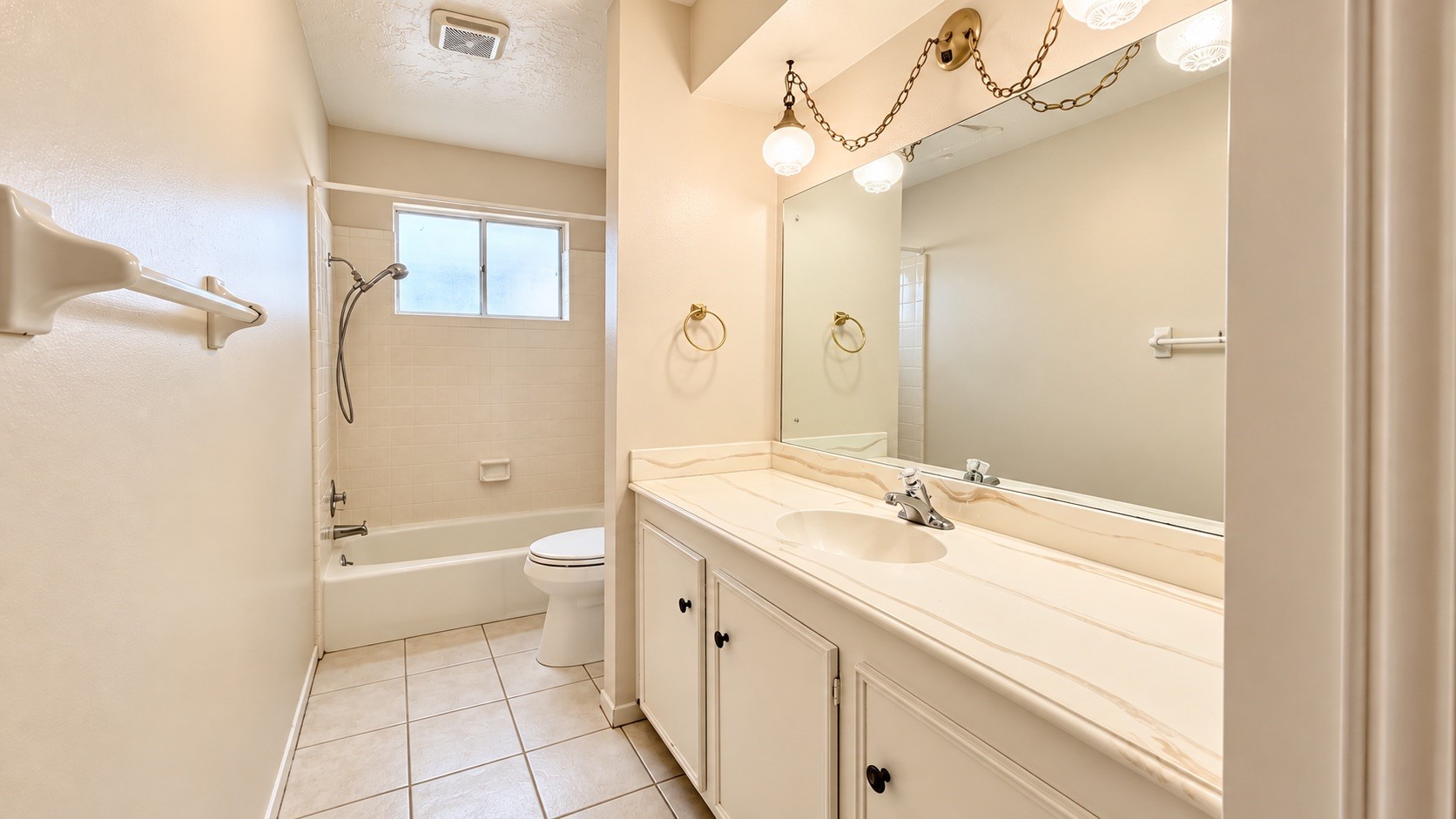 Hallway bathroom.