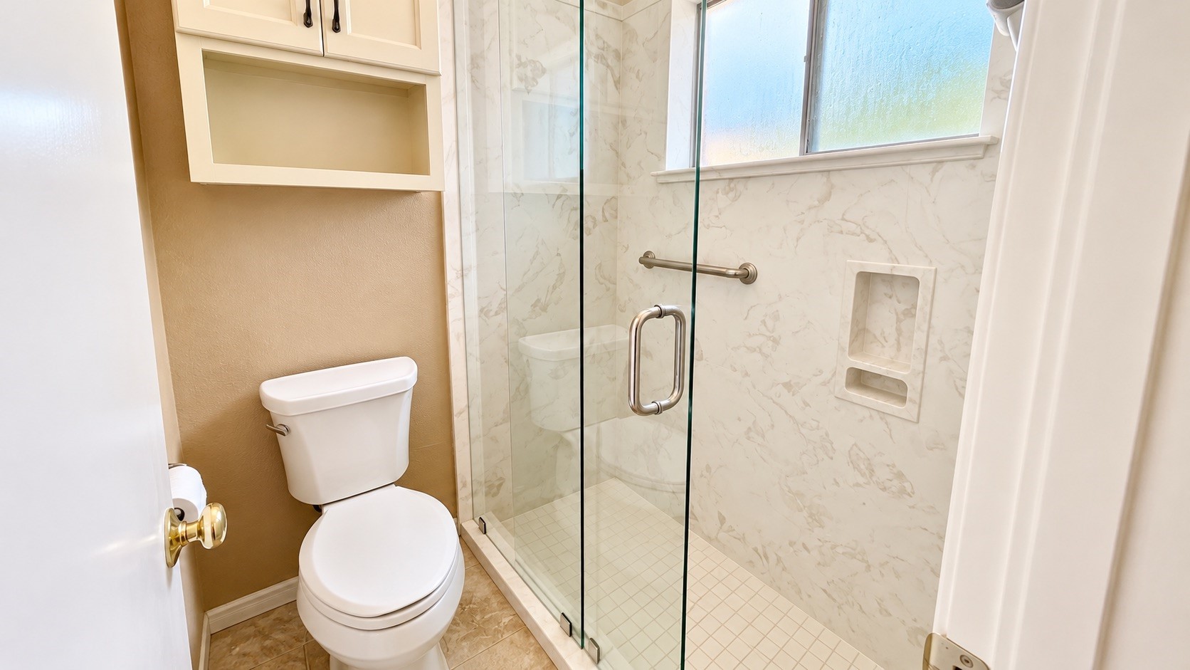 Primary shower.