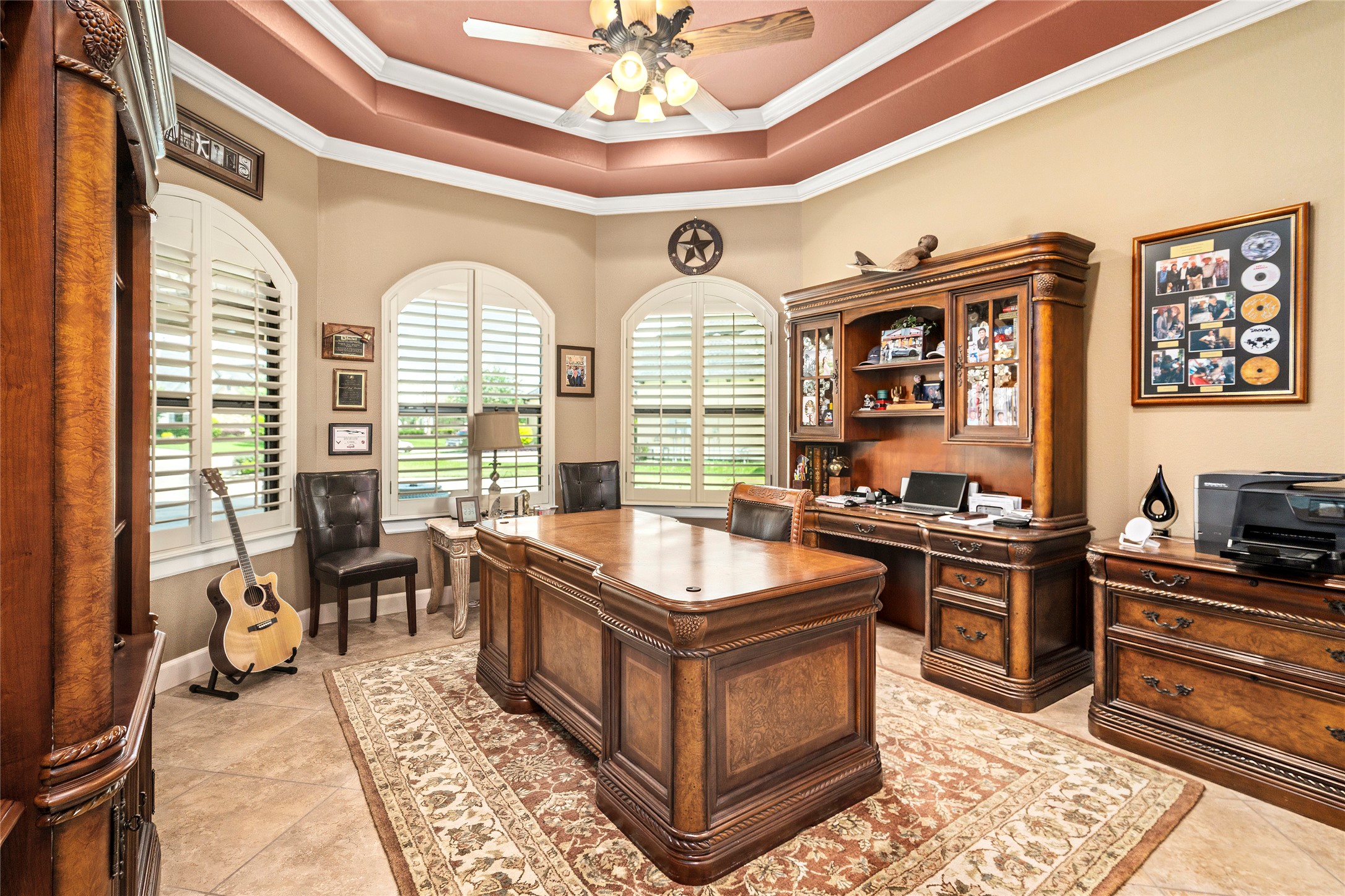 Office (or optional bedroom) with a wall of windows and generous proportions.